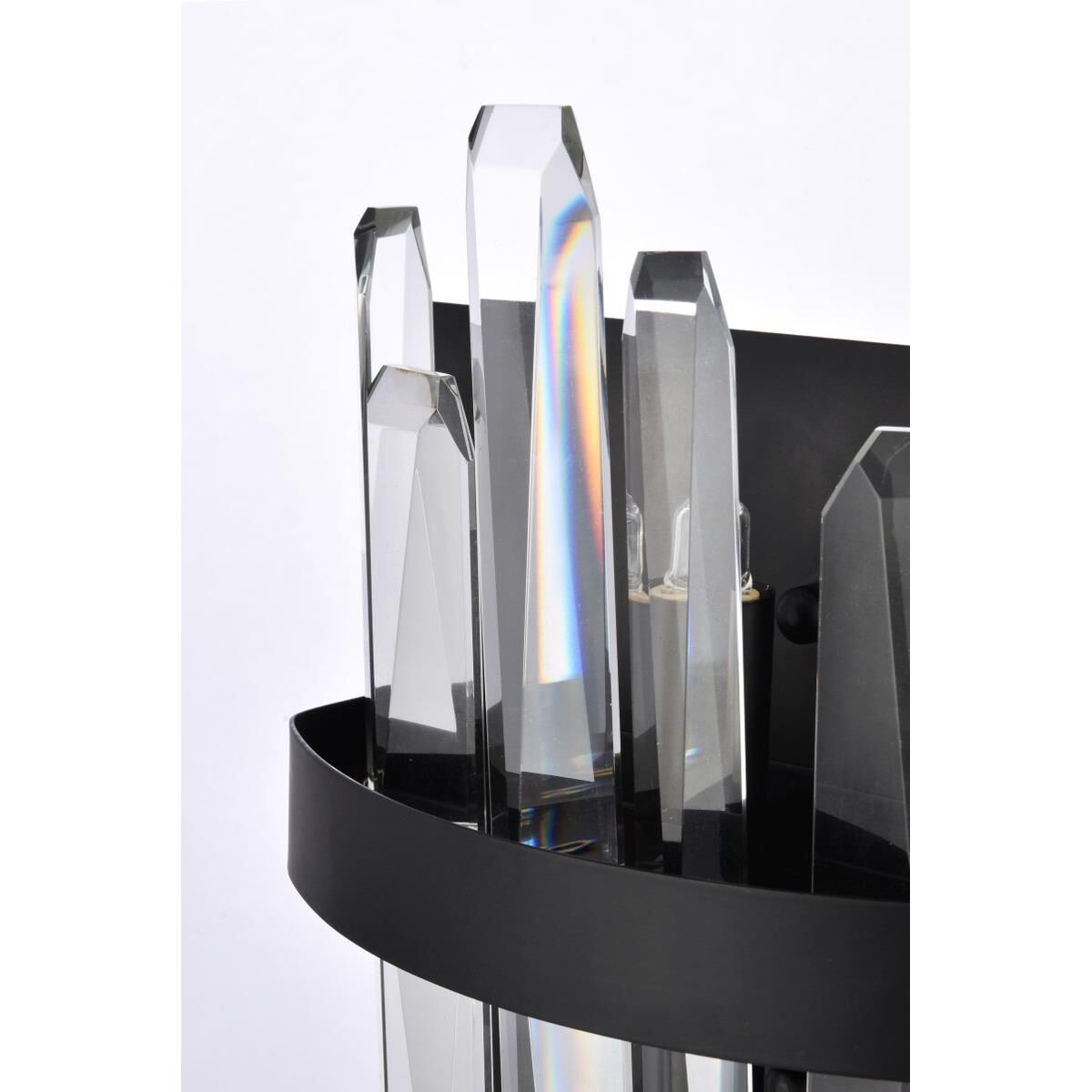 Shown in Black finish and Royal Cut crystal