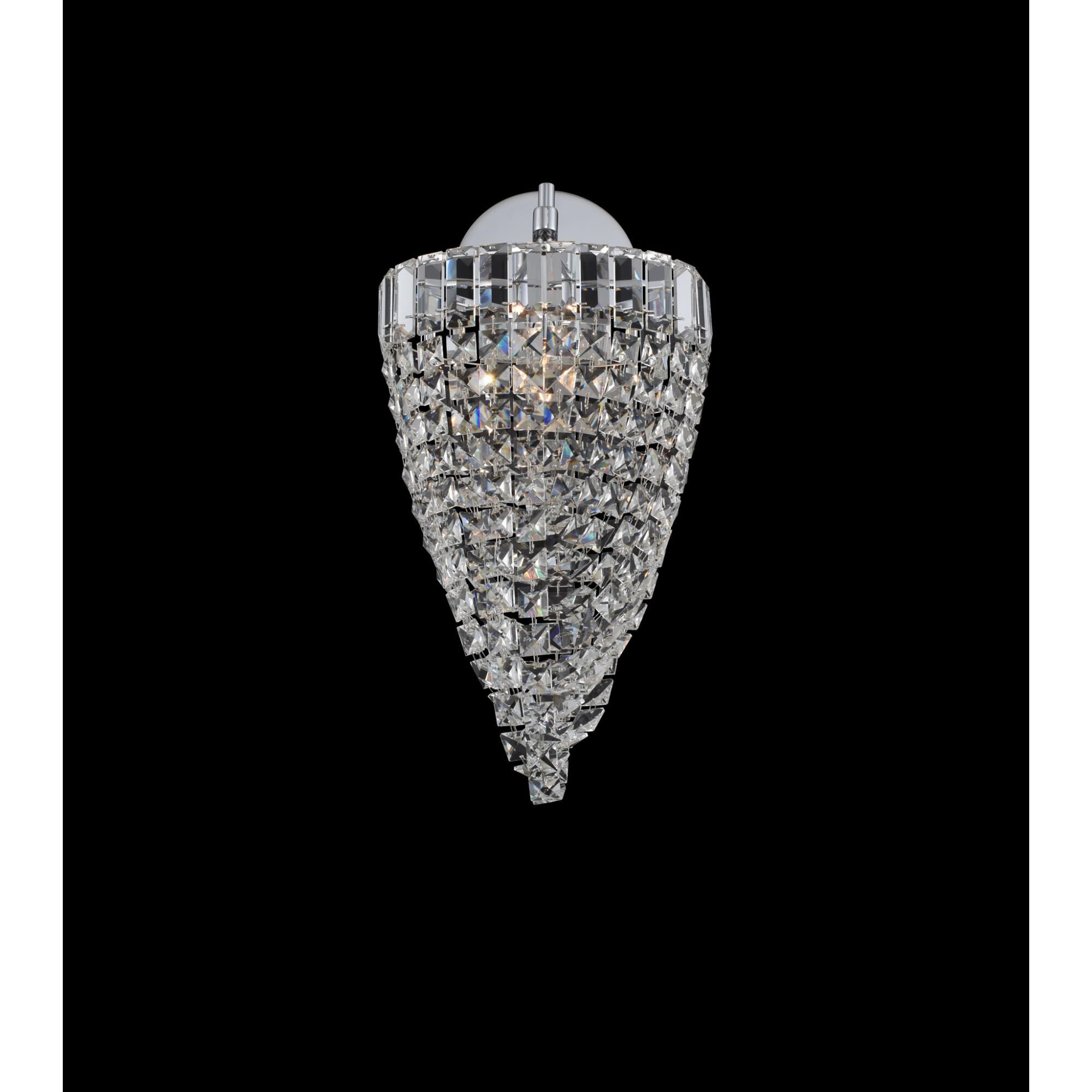 Shown in Chrome finish and Firenze crystal