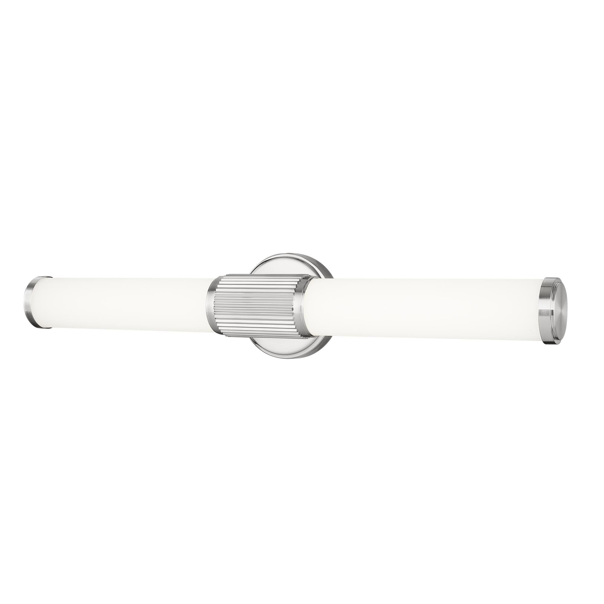Shown in Brushed Nickel finish and Opal White glass and Opal White shade