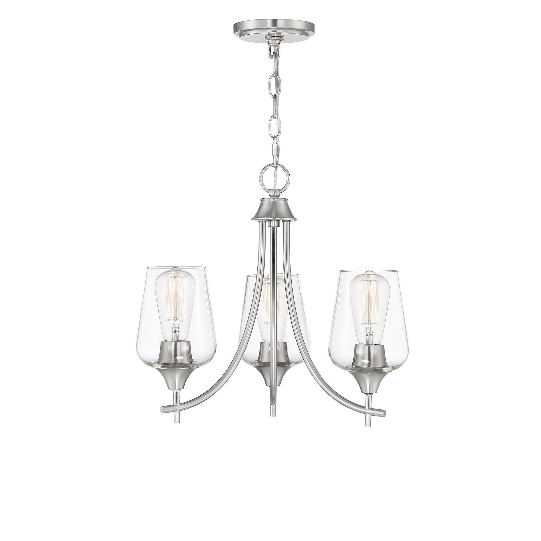 Octave 18 Inch 3 Light Mini Chandelier by Savoy House