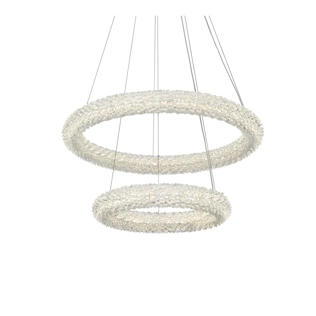 Shown in Satin Gold finish and Clear Royal Cut crystal