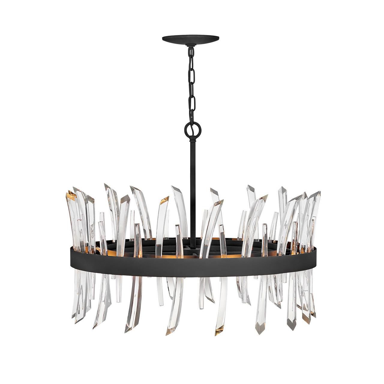 Revel 28 Inch 8 Light Chandelier by Fredrick Ramond