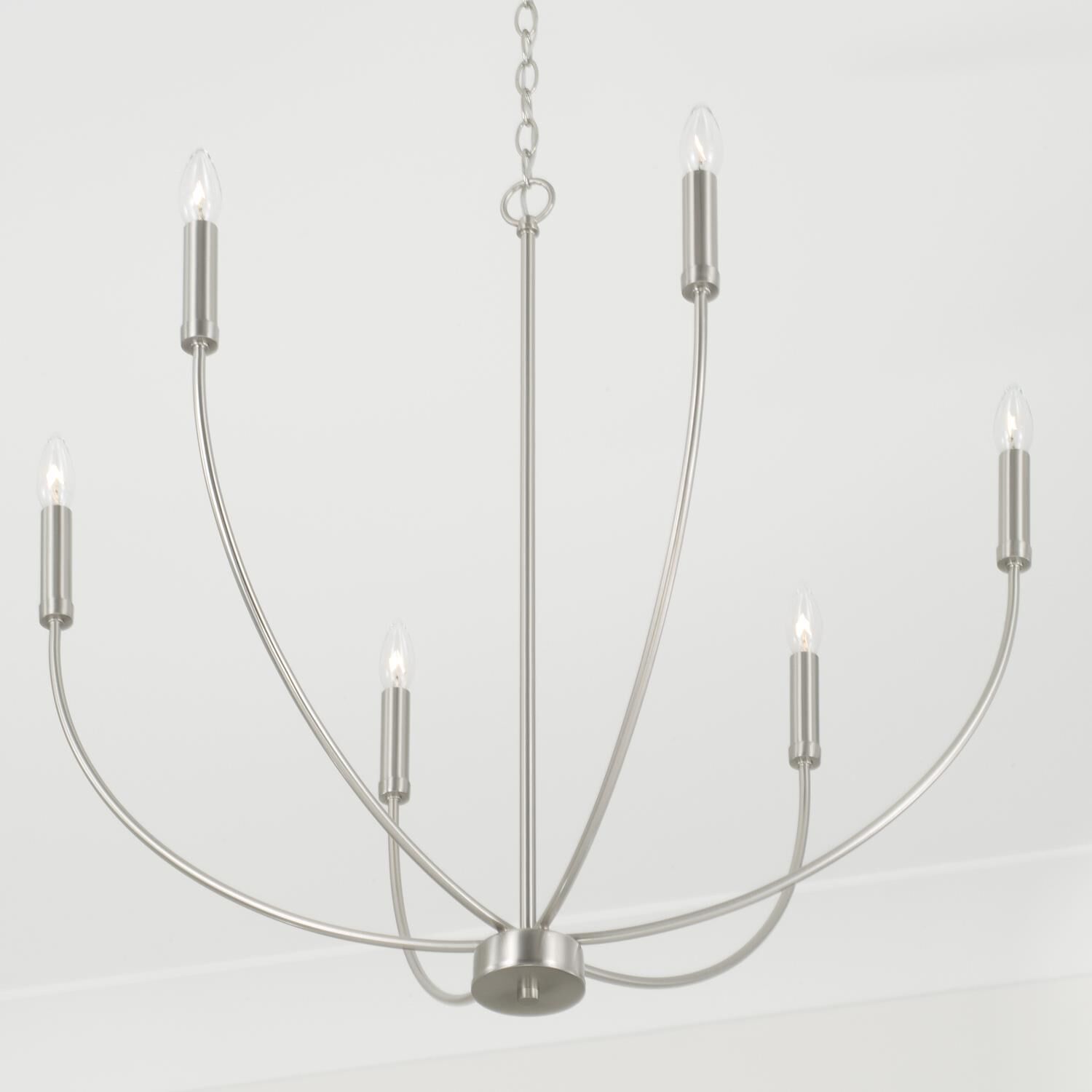 Ansley 30.25 Inch 6 Light Chandelier by Homeplace by Capital Lighting Fixture Company