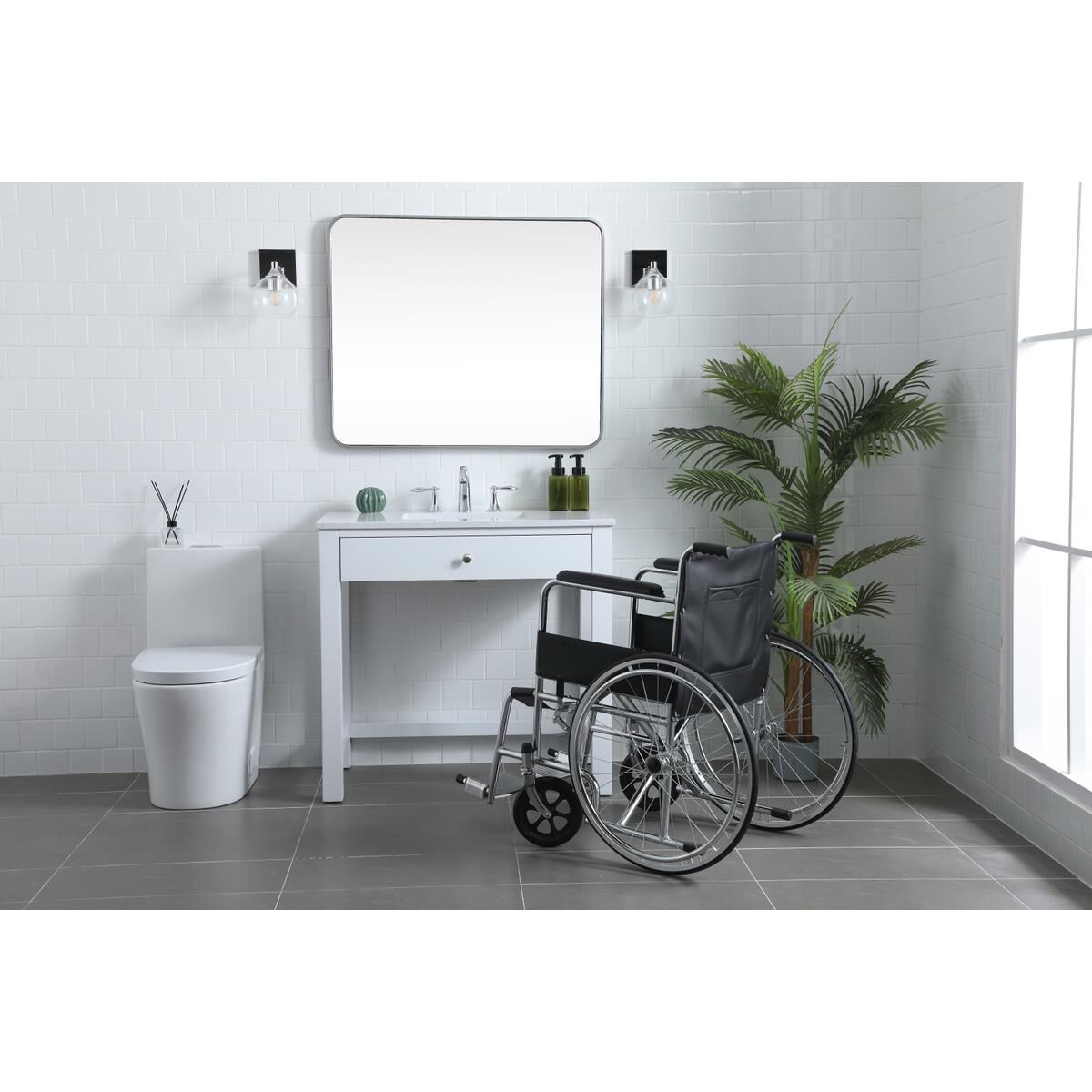 Shown in White finish