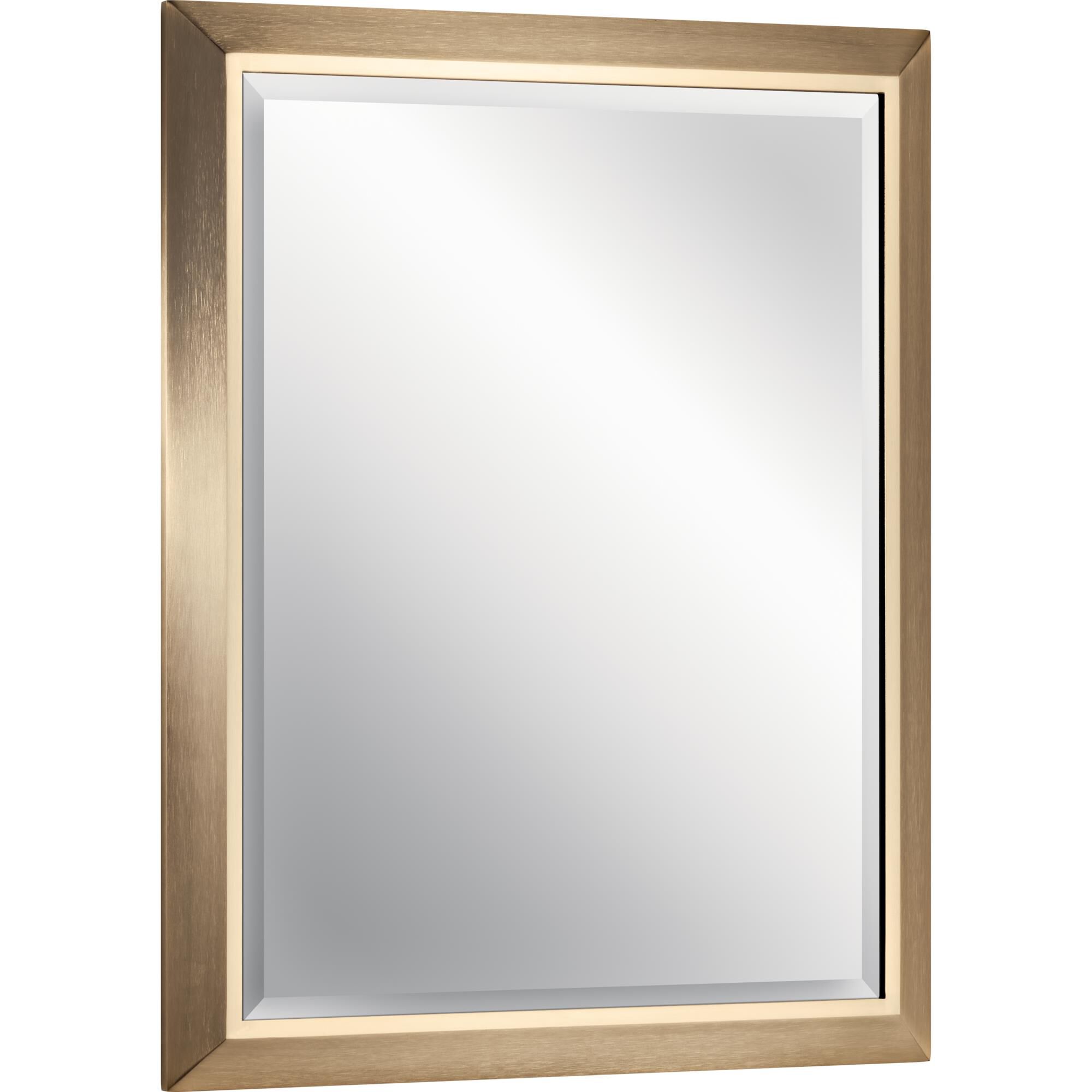 Shown in Champagne Bronze finish and Mirror glass and ,na shade