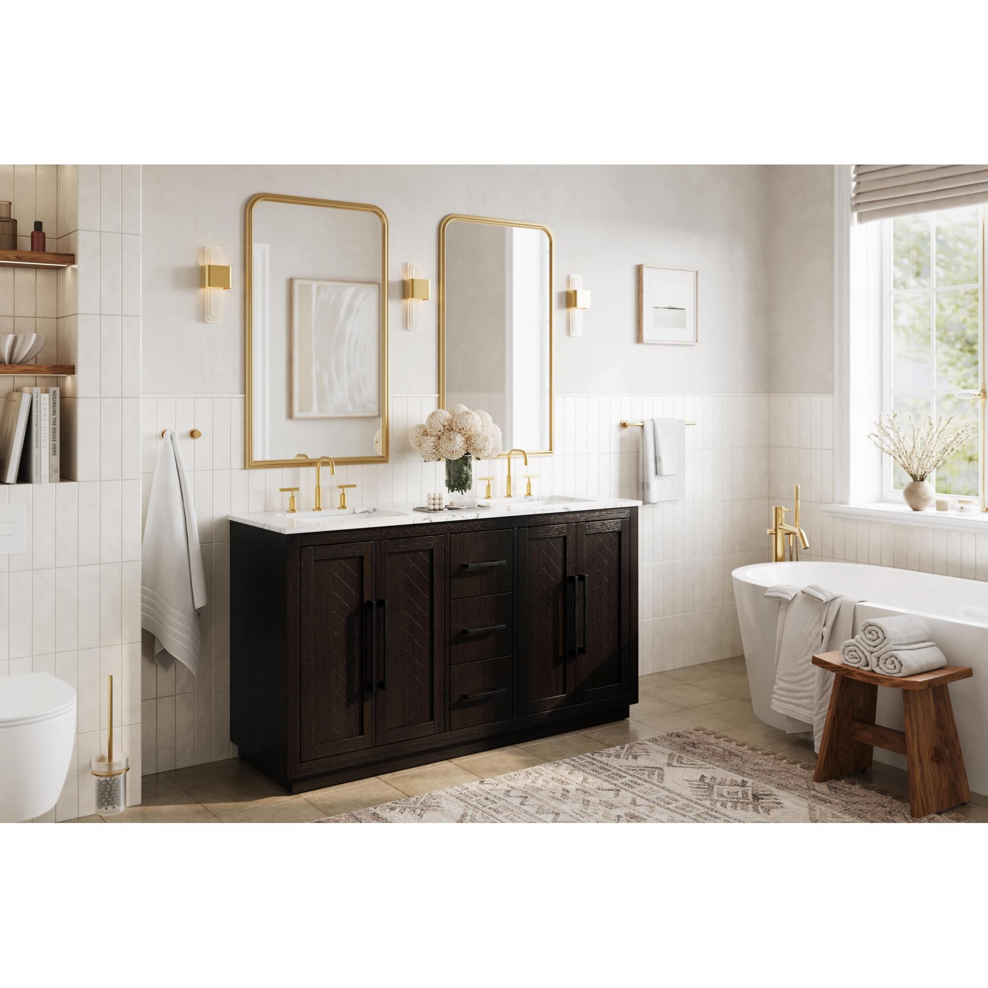 Shown in Chocolate Oak finish