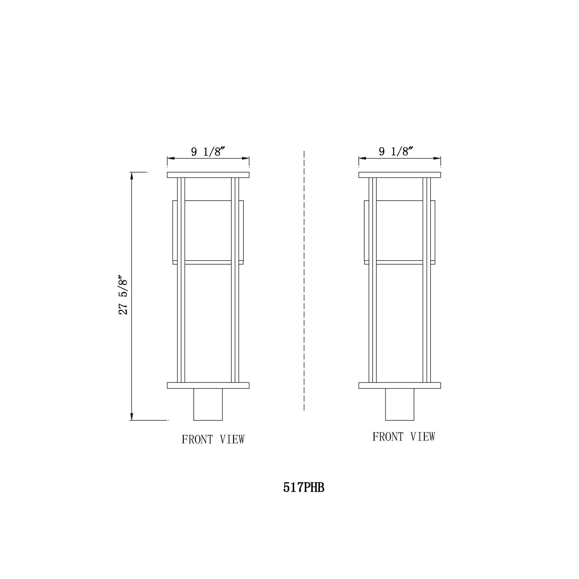 Z-Lite Luca 27 Inch Tall LED Outdoor Post Lamp