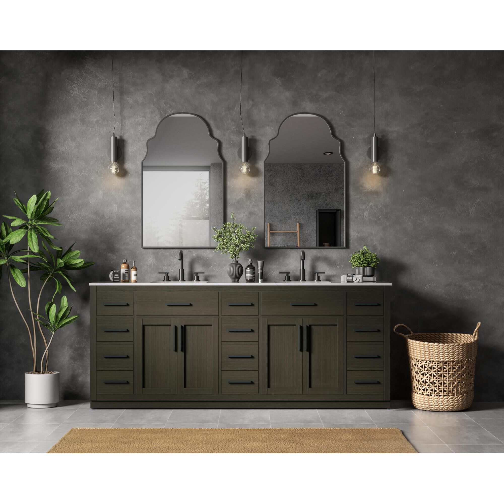 Shown in Mocha Brown finish