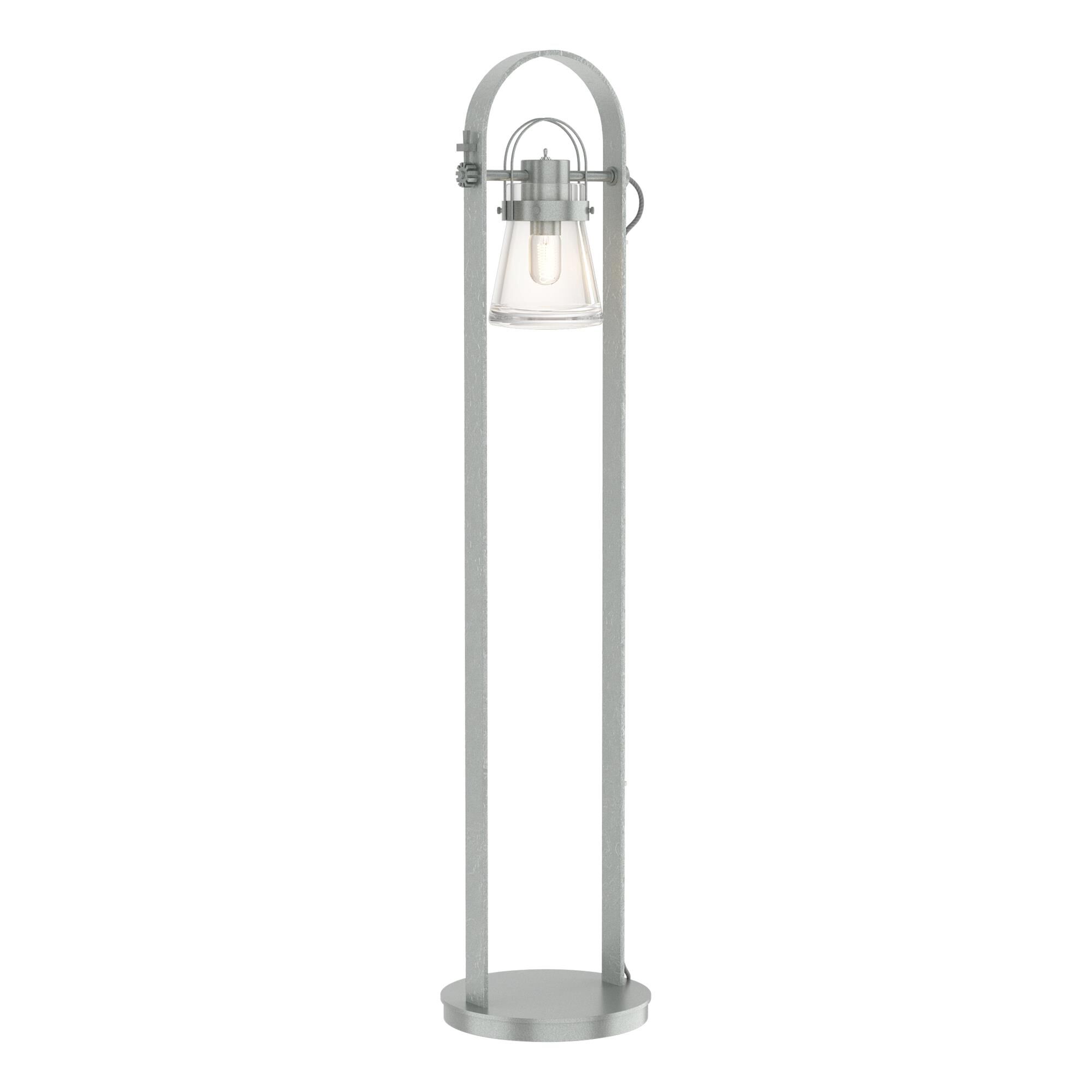 Shown in Vintage Platinum finish and Clear  glass