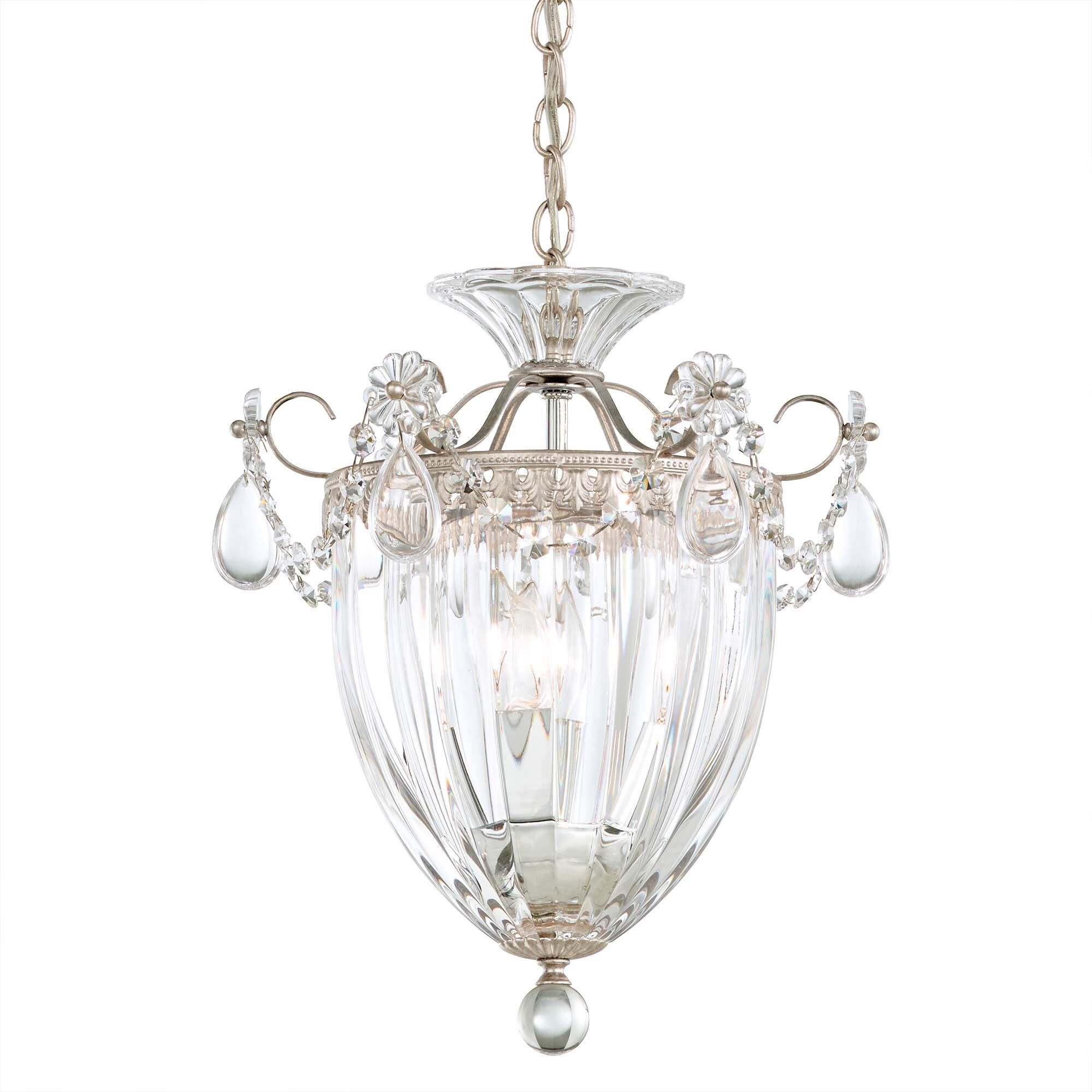 Shown in Antique Silver finish and Clear Radiance crystal