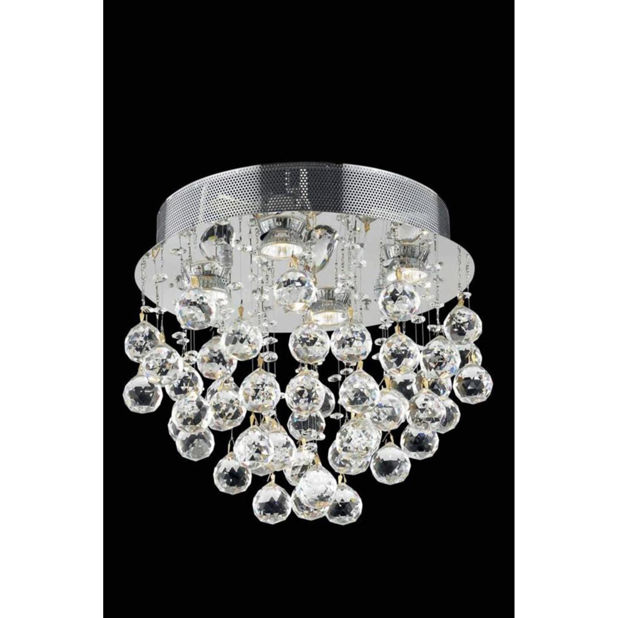 Galaxy 14 Inch 4 Light Flush Mount by Elegant Lighting