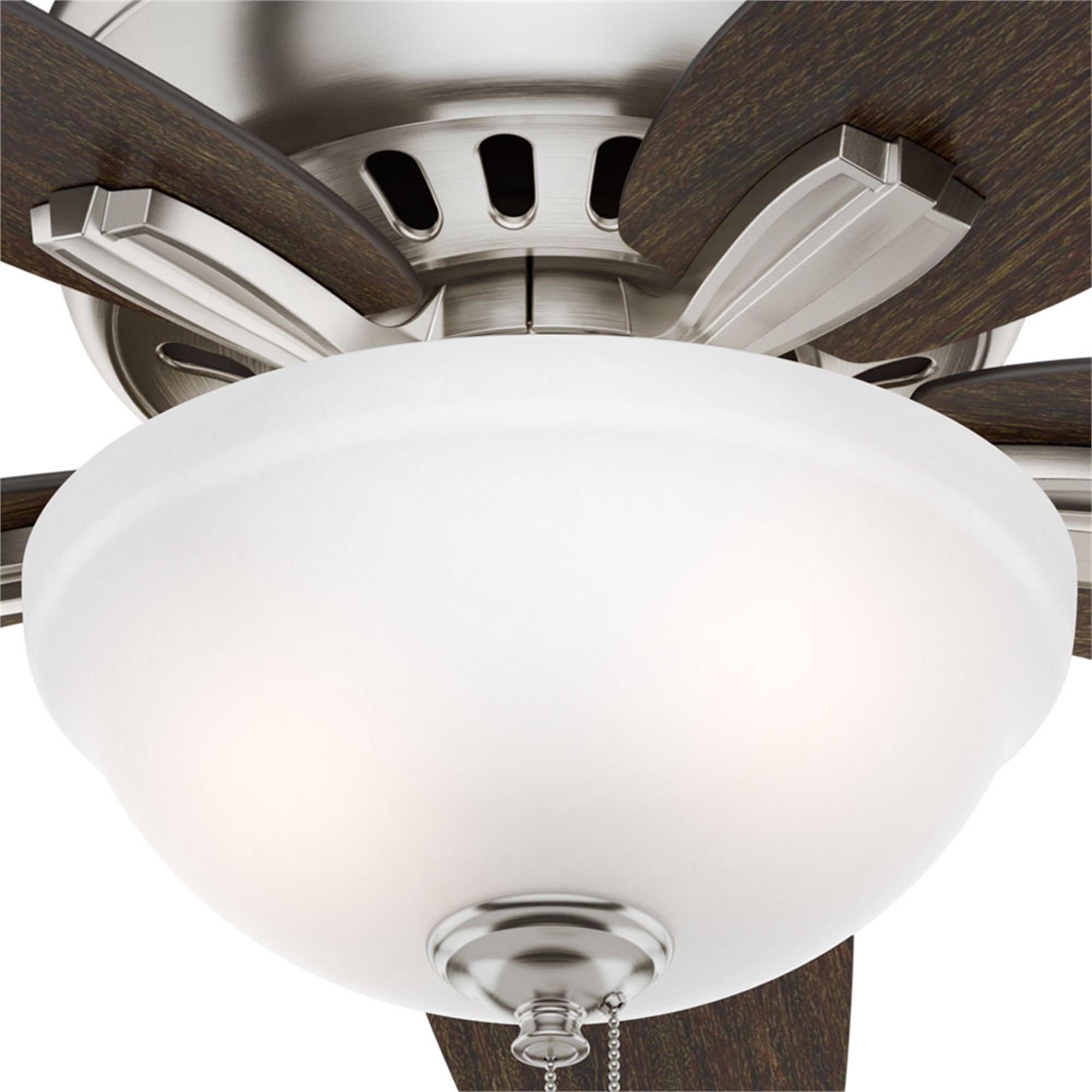 Newsome 42 Inch Flush Mount Fan with Light Kit,