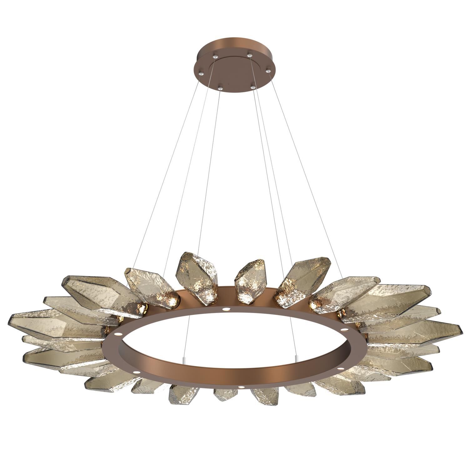Rock Crystal 56 Inch 30 Light LED Chandelier by Hammerton Studio