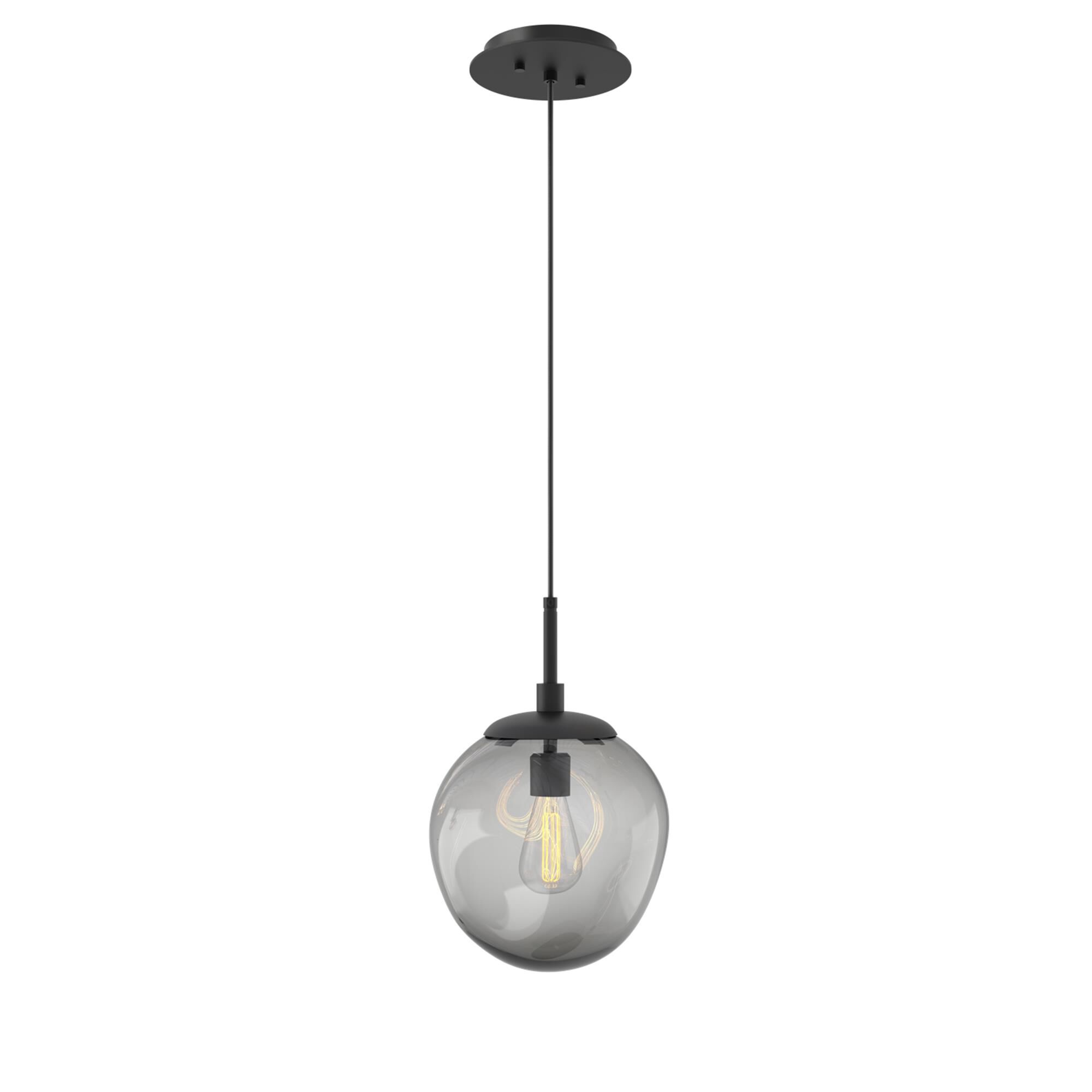 Shown in Matte Black finish and Blown Smoke glass