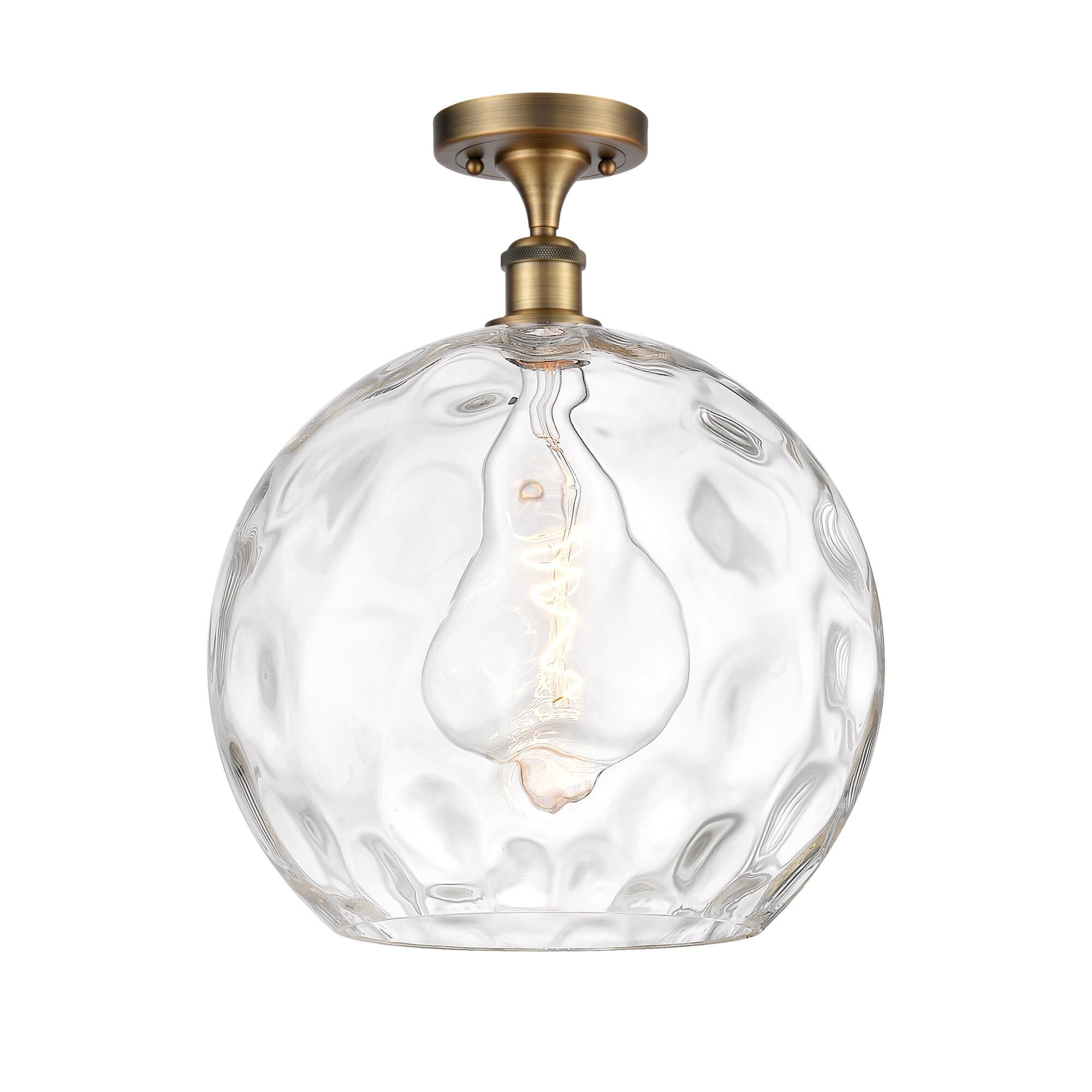 Bruno Marashlian Athens Water Glass 13 Inch 1 Light Semi Flush Mount by Innovations Lighting