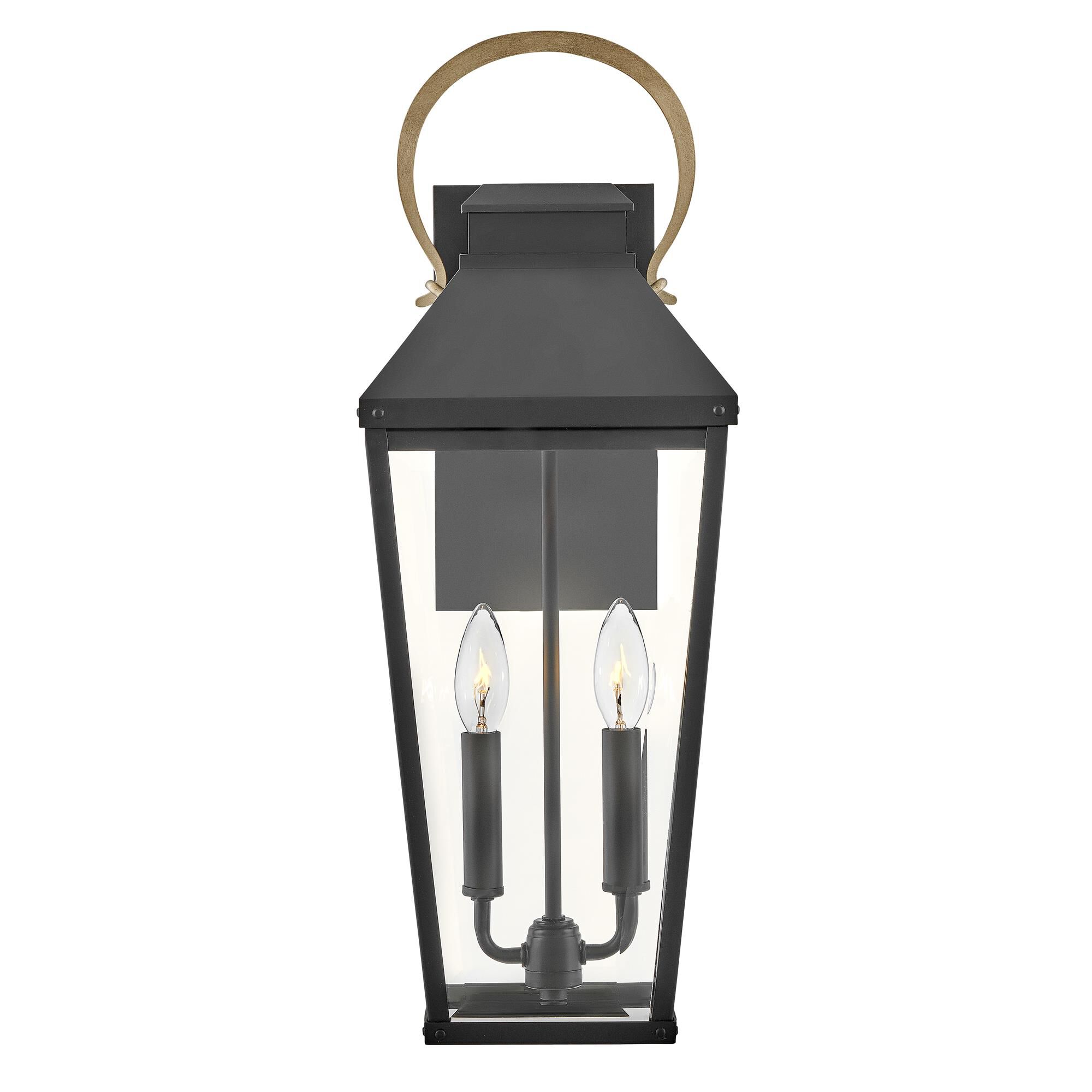 Shown in Black with Burnished Bronze Accents finish and Clear Beveled glass