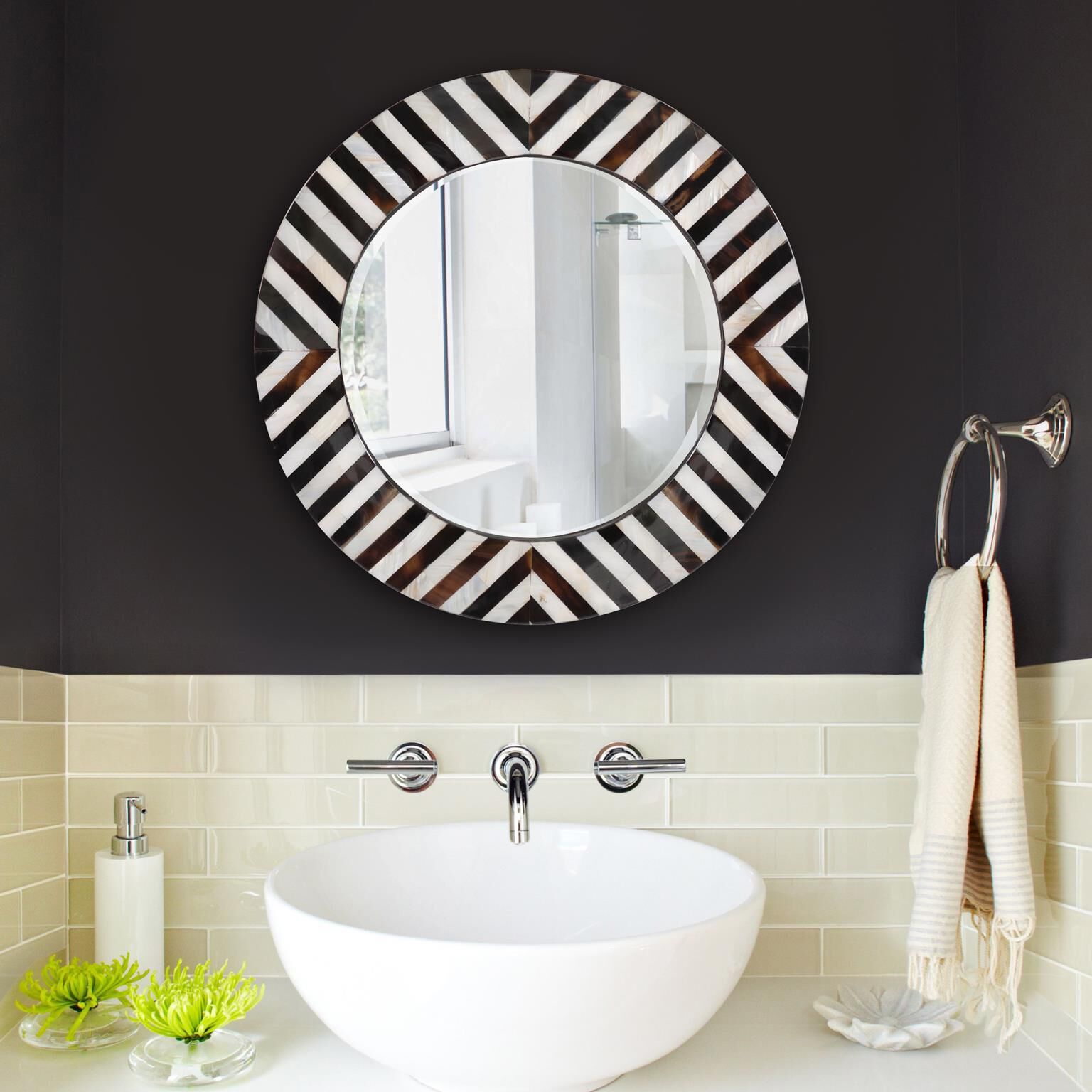 The Julianna Decorative Mirror by Howard Elliott Collection