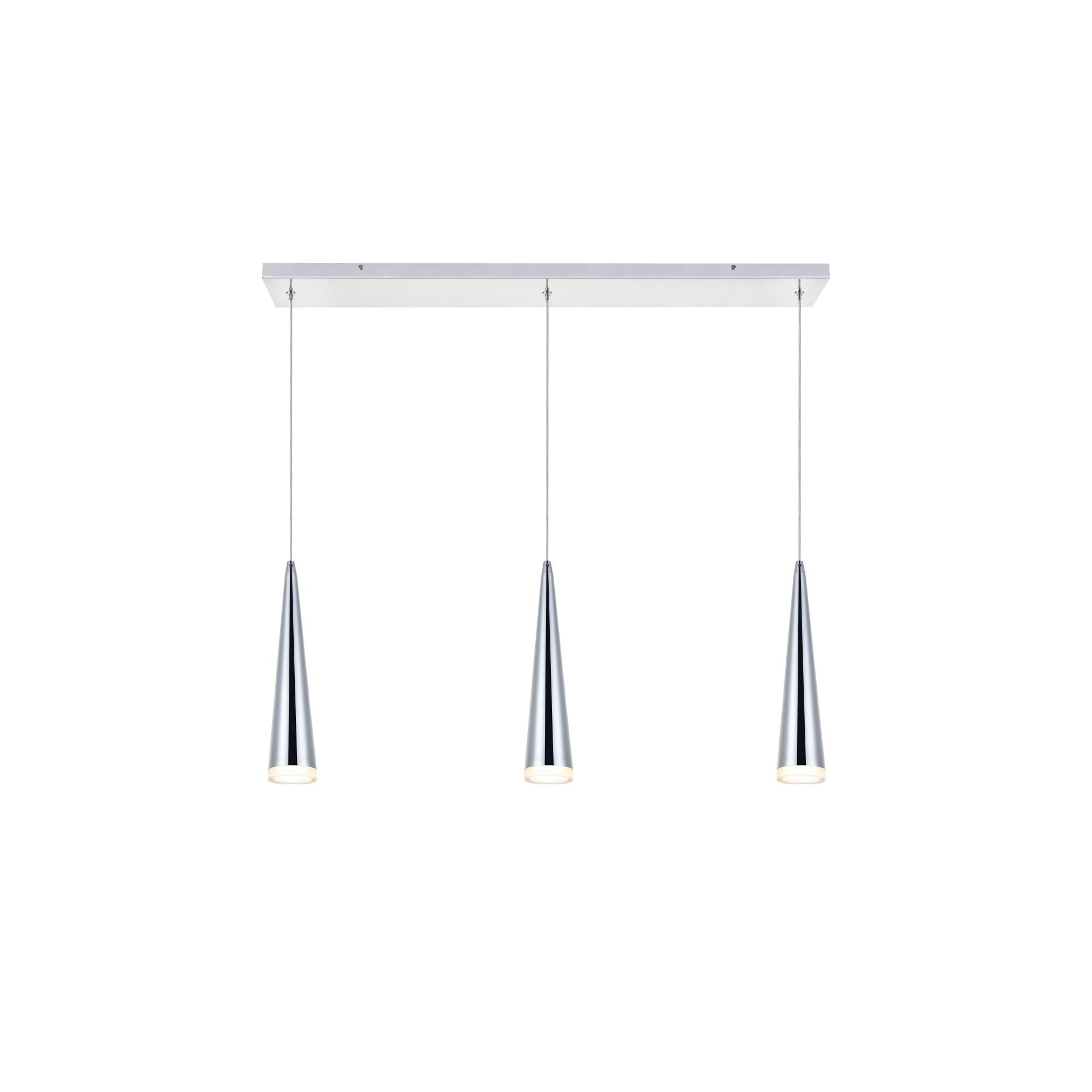 Shown in Chrome finish and Clear glass