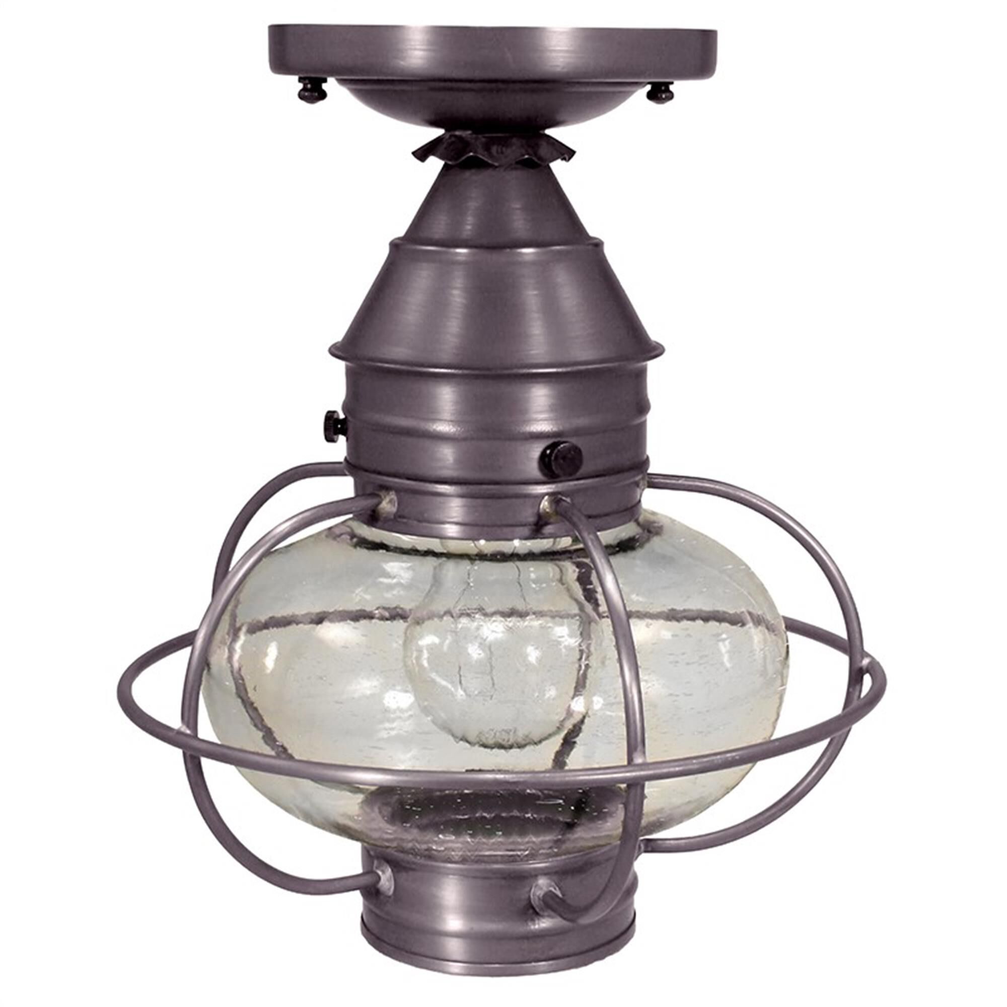 Onion 9 Inch Outdoor Flush Mount,