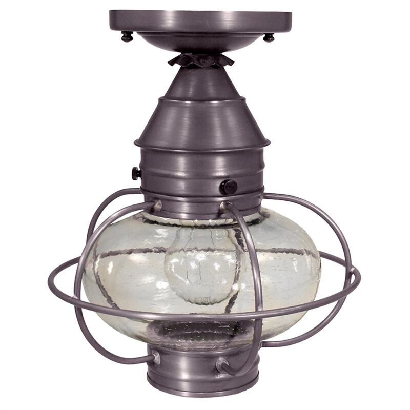 Onion 9 Inch Outdoor Flush Mount by Northeast Lantern