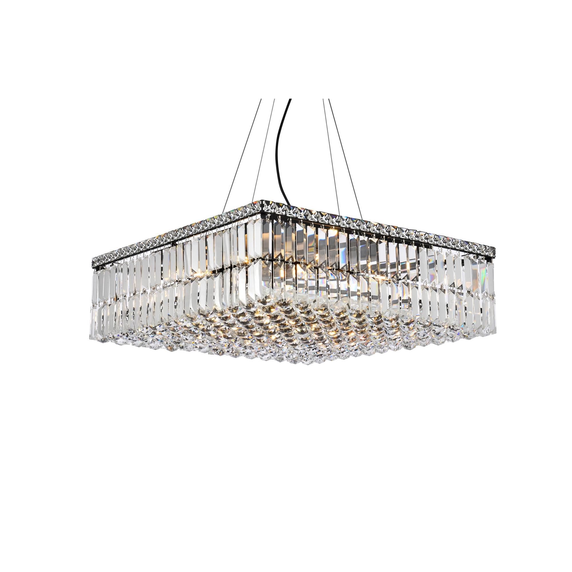 Maxime 24 Inch 12 Light Chandelier by Elegant Lighting