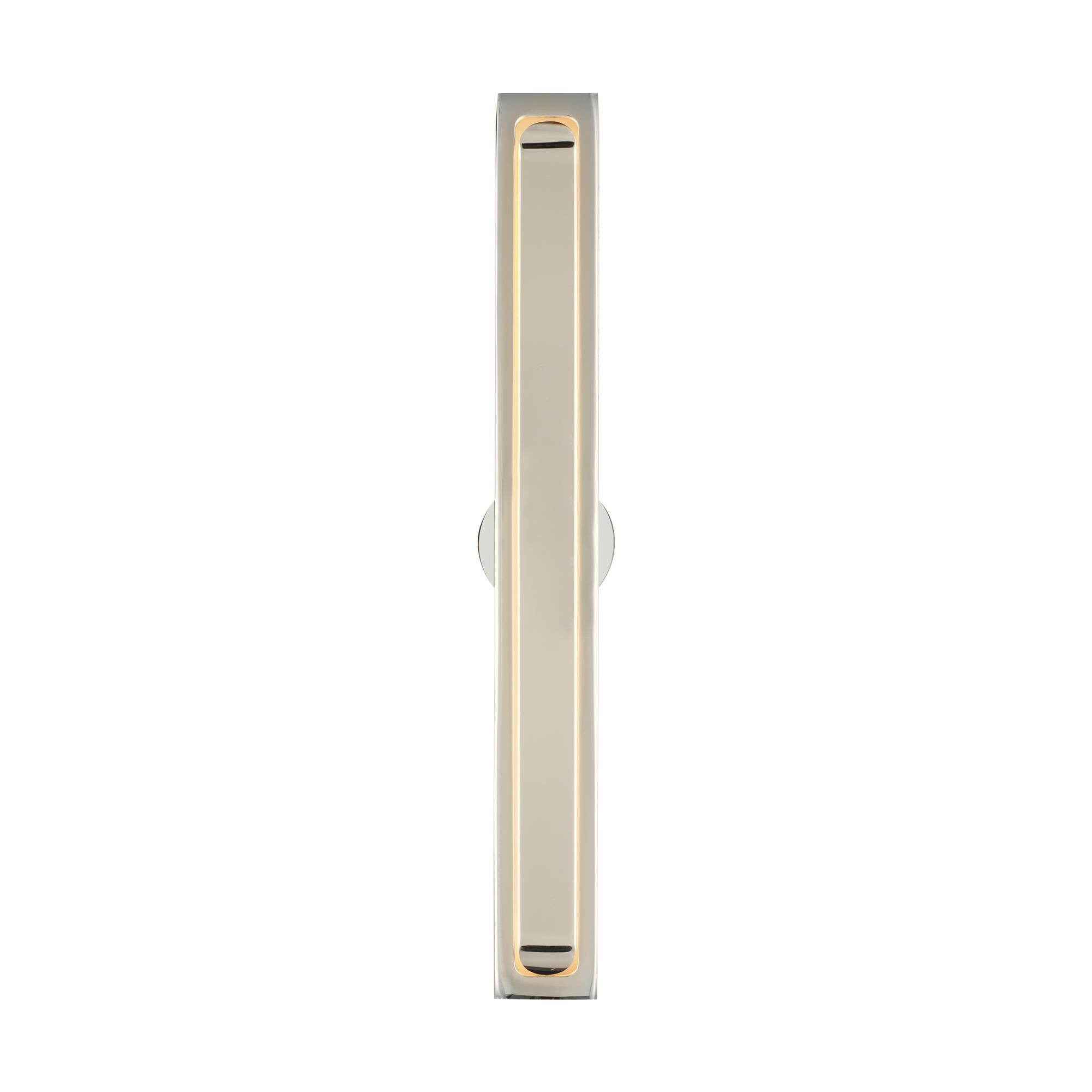 Shown in Polished Nickel finish and Clear Crystal glass