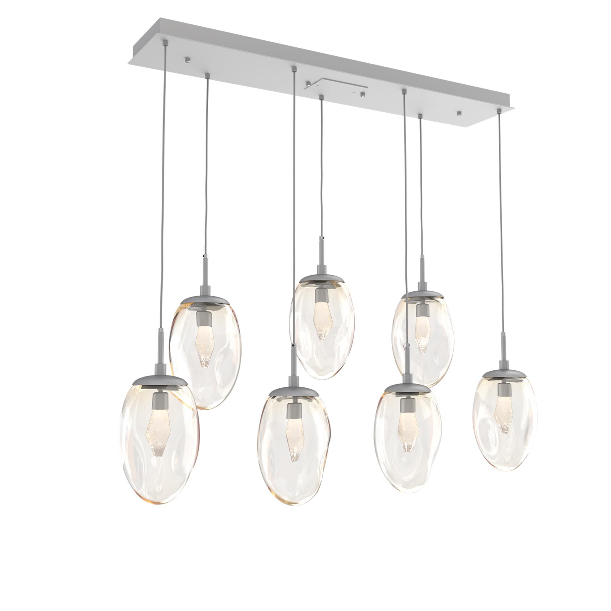 Levi Wilson Nebula 50 Inch 7 Light LED Linear Suspension Light by Hammerton Studio