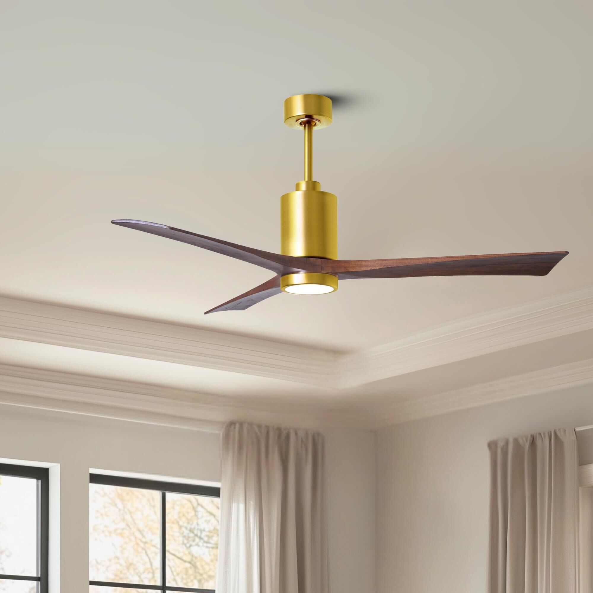 Patricia 60 Inch Ceiling Fan with Light Kit by Matthews Fan Company