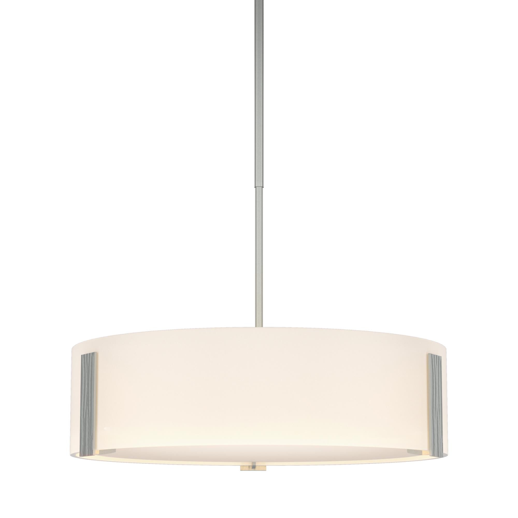 Shown in Vintage Platinum finish and White glass and White Glass shade