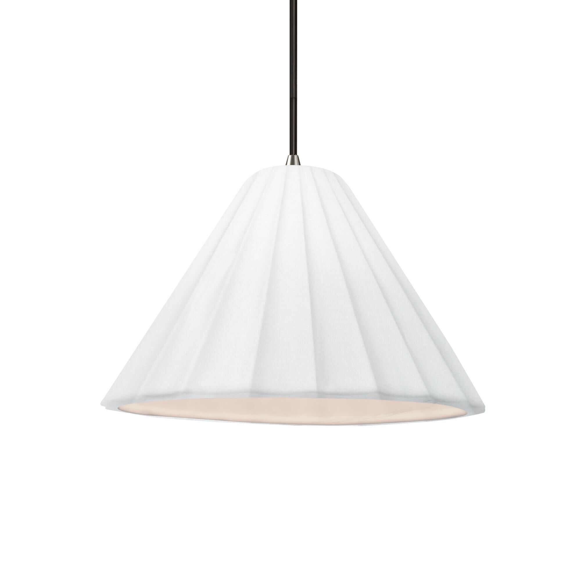 Fluted 11 Inch Mini Pendant by Justice Design Group