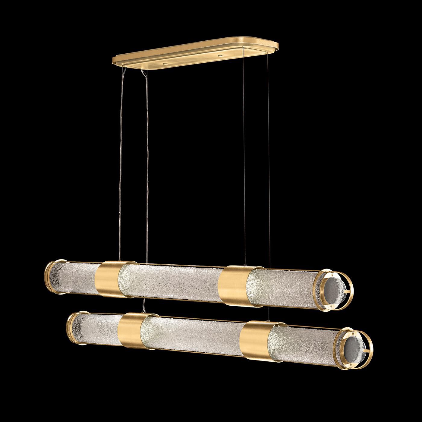 Bond Linear Suspension Light by Fine Art Handcrafted Lighting