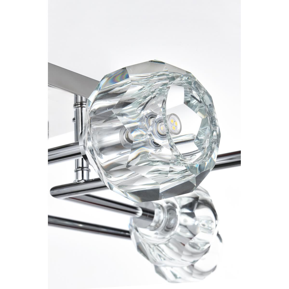 Shown in Chrome finish and Clear Royal Cut crystal