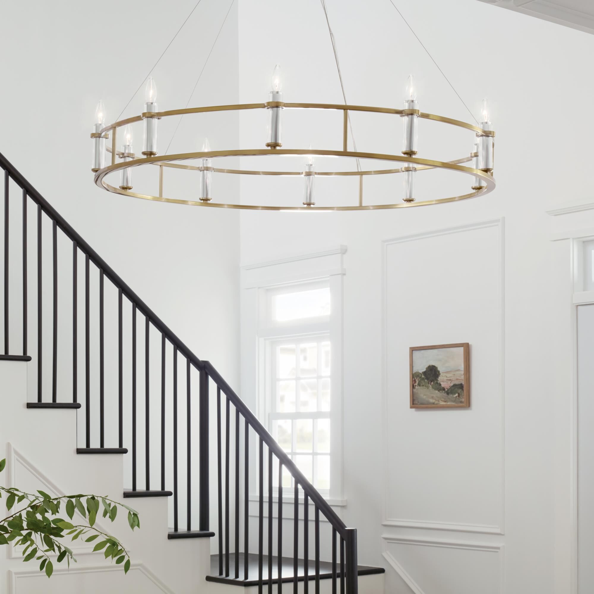 Shown in Brushed Natural Brass finish