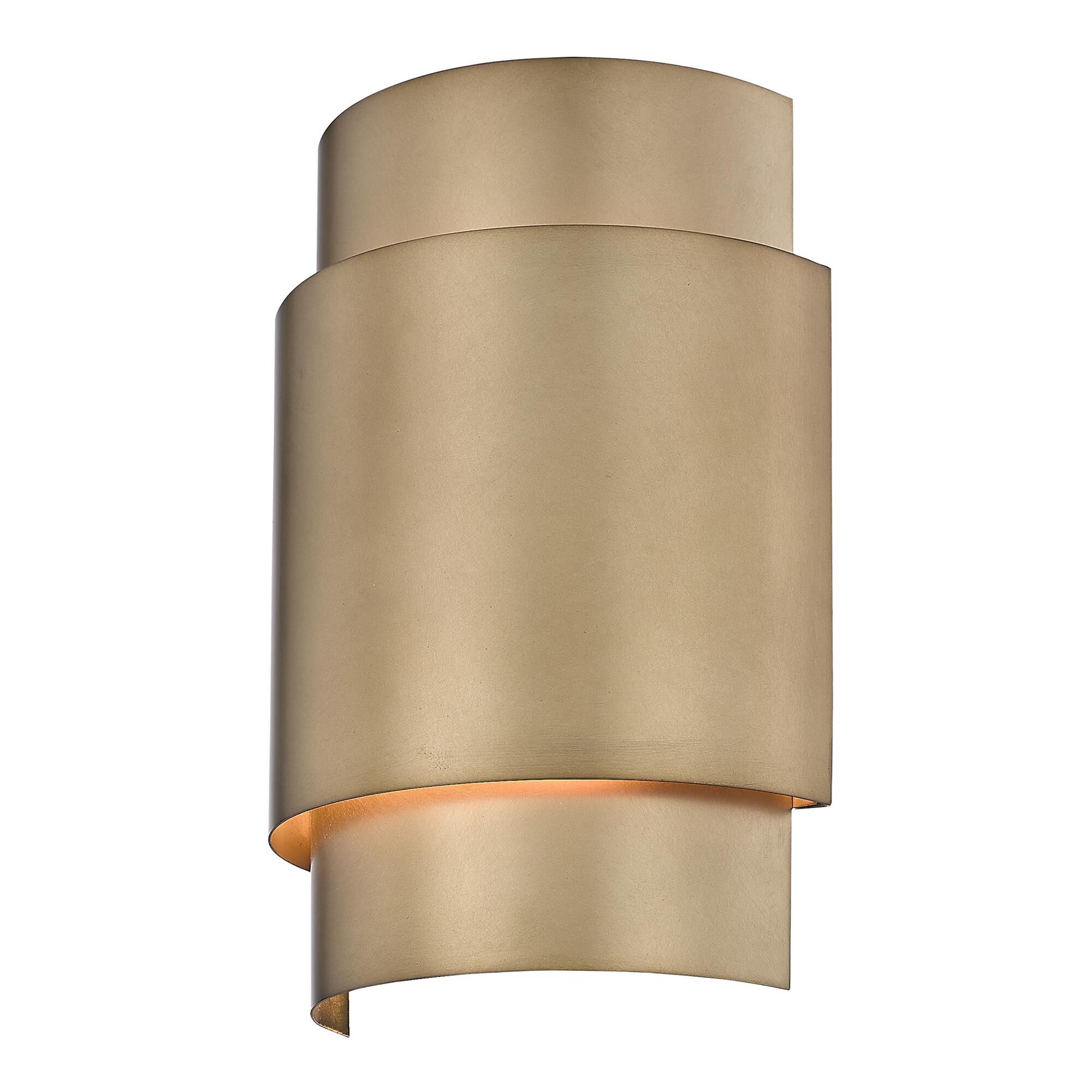 Shown in Rubbed Brass finish and Steel shade