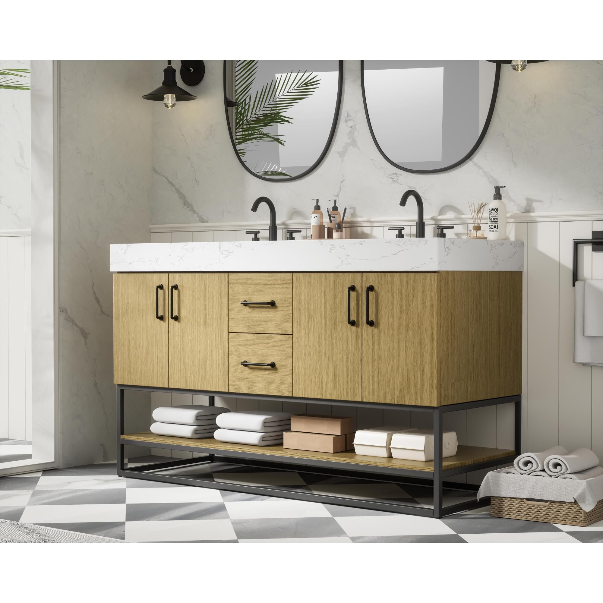 Caroline 54 Inch Bath Vanity by Elegant Dcor