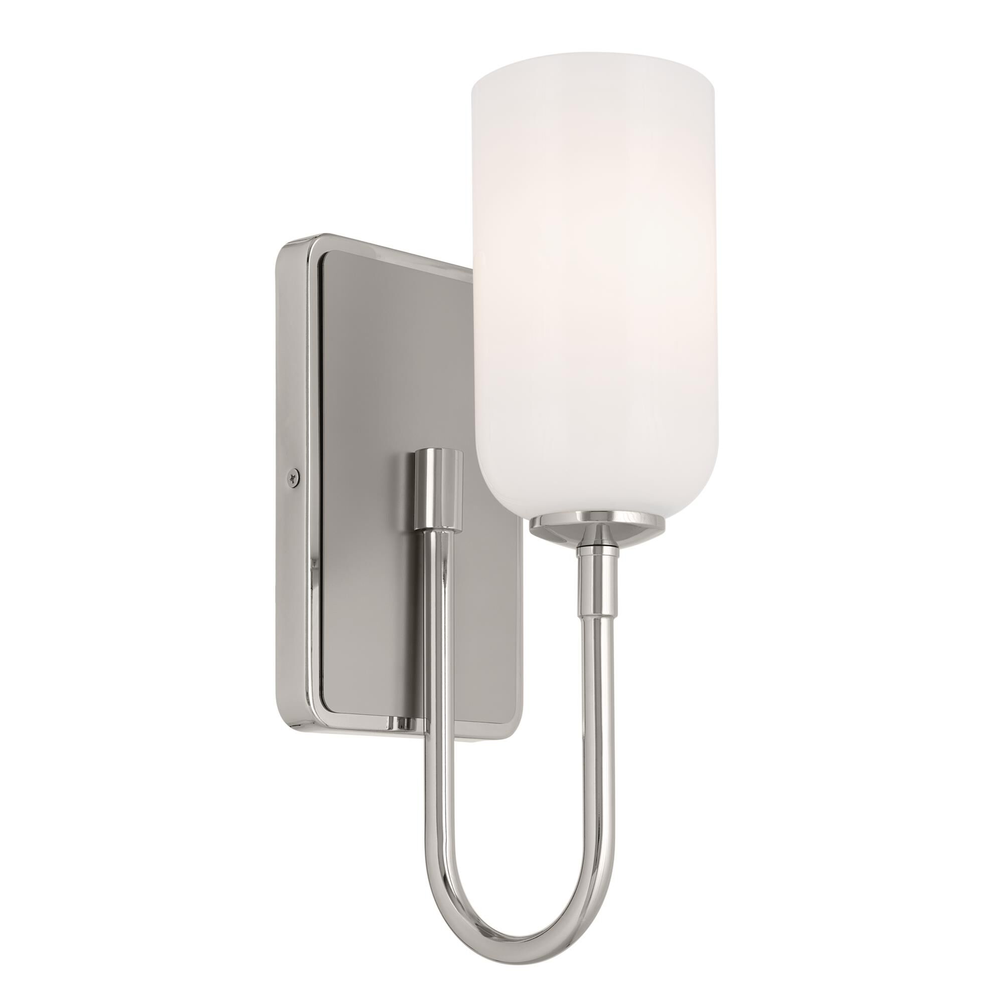Shown in Polished Nickel finish and Opal glass