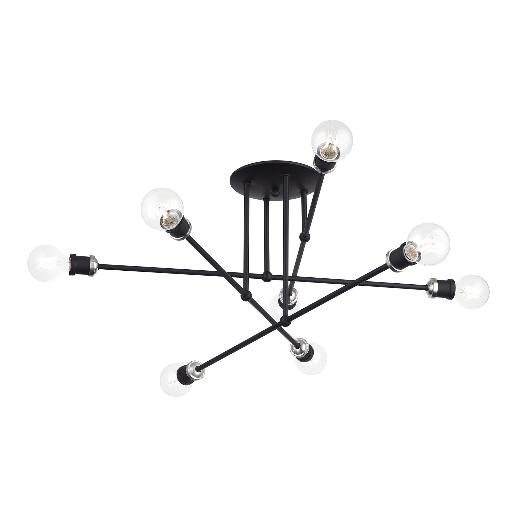 Delacroix 35 Inch Semi Flush Mount by Livex Lighting