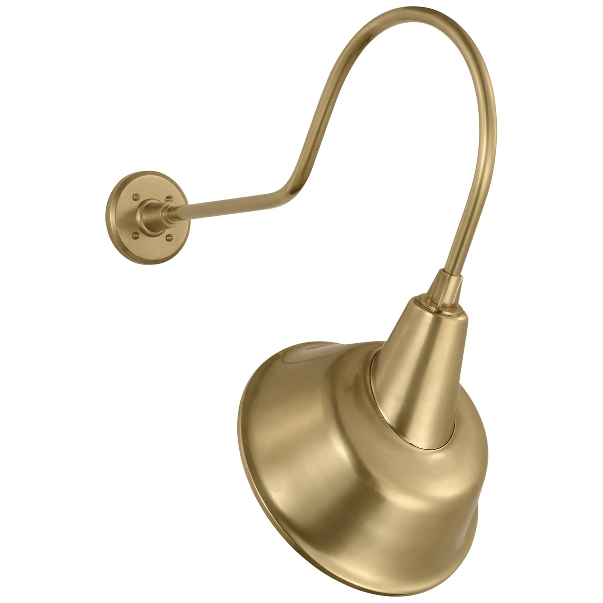 Shown in Hand-Rubbed Antique Brass finish and Gold shade