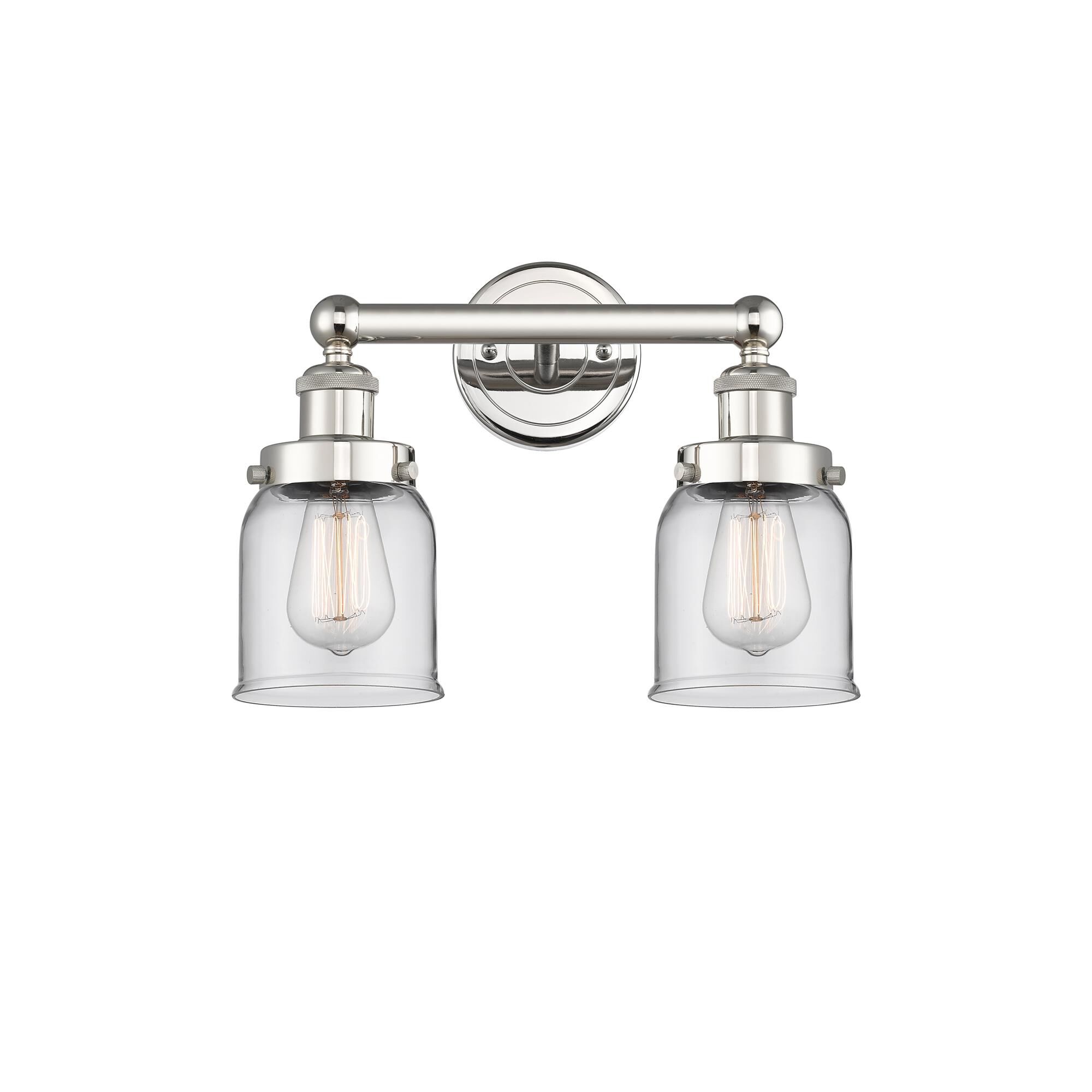 Shown in Polished Nickel finish and Clear glass