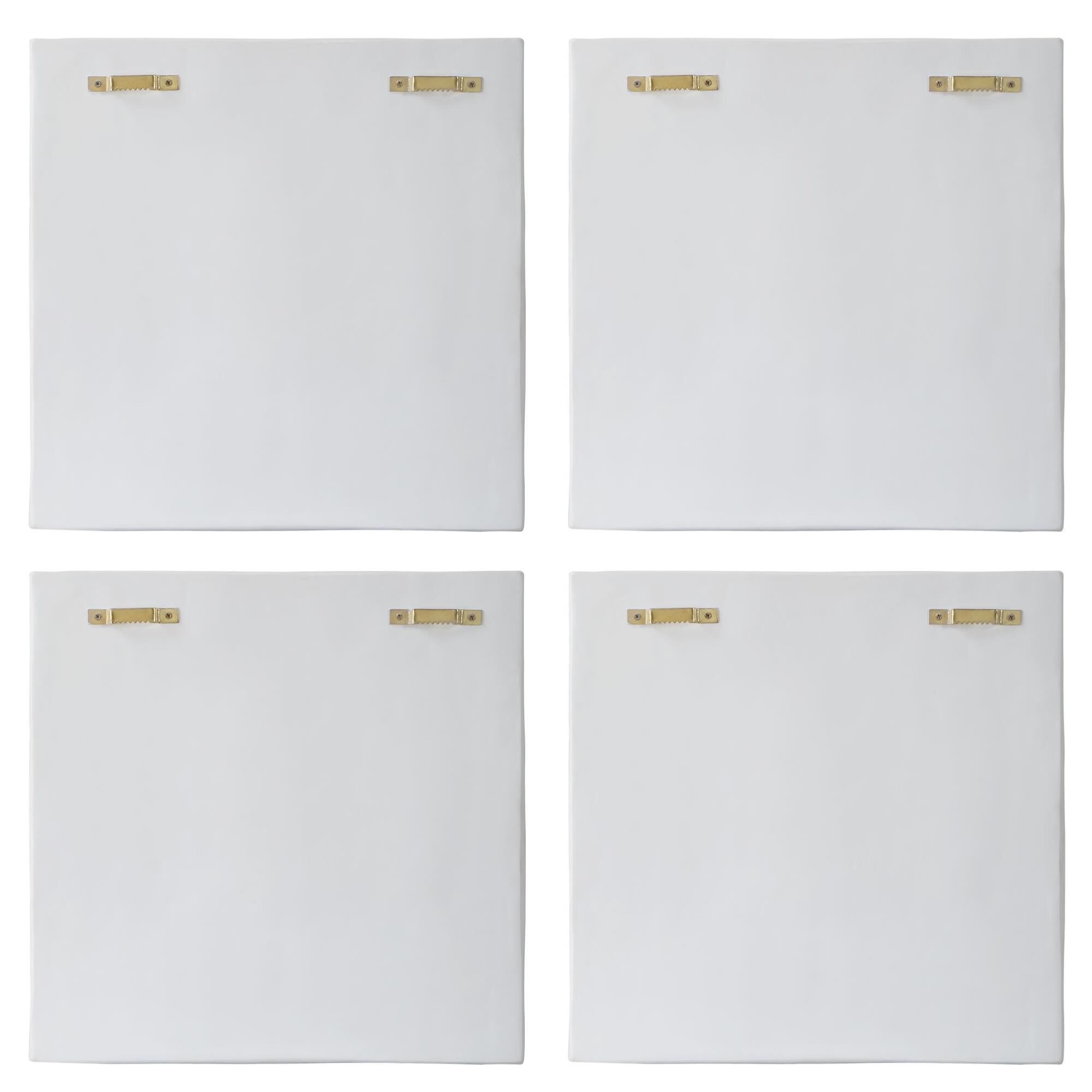 Shown in Three Dimensional Sculptural Wall Panels Crafted In Resin In Fresh White, Resembling Billowing Snow  finish