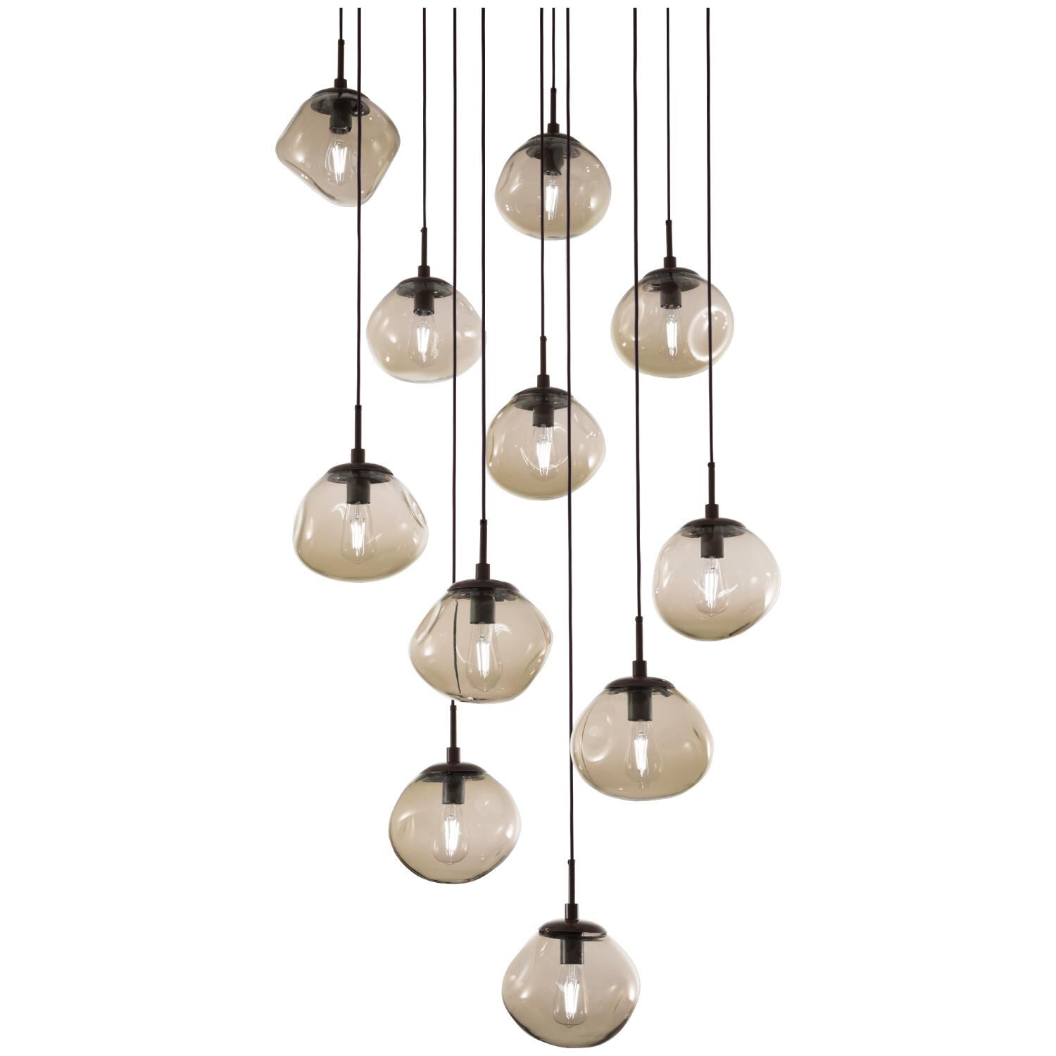 Levi Wilson Nebula 37 Inch 11 Light Multi Light Pendant by Hammerton Studio