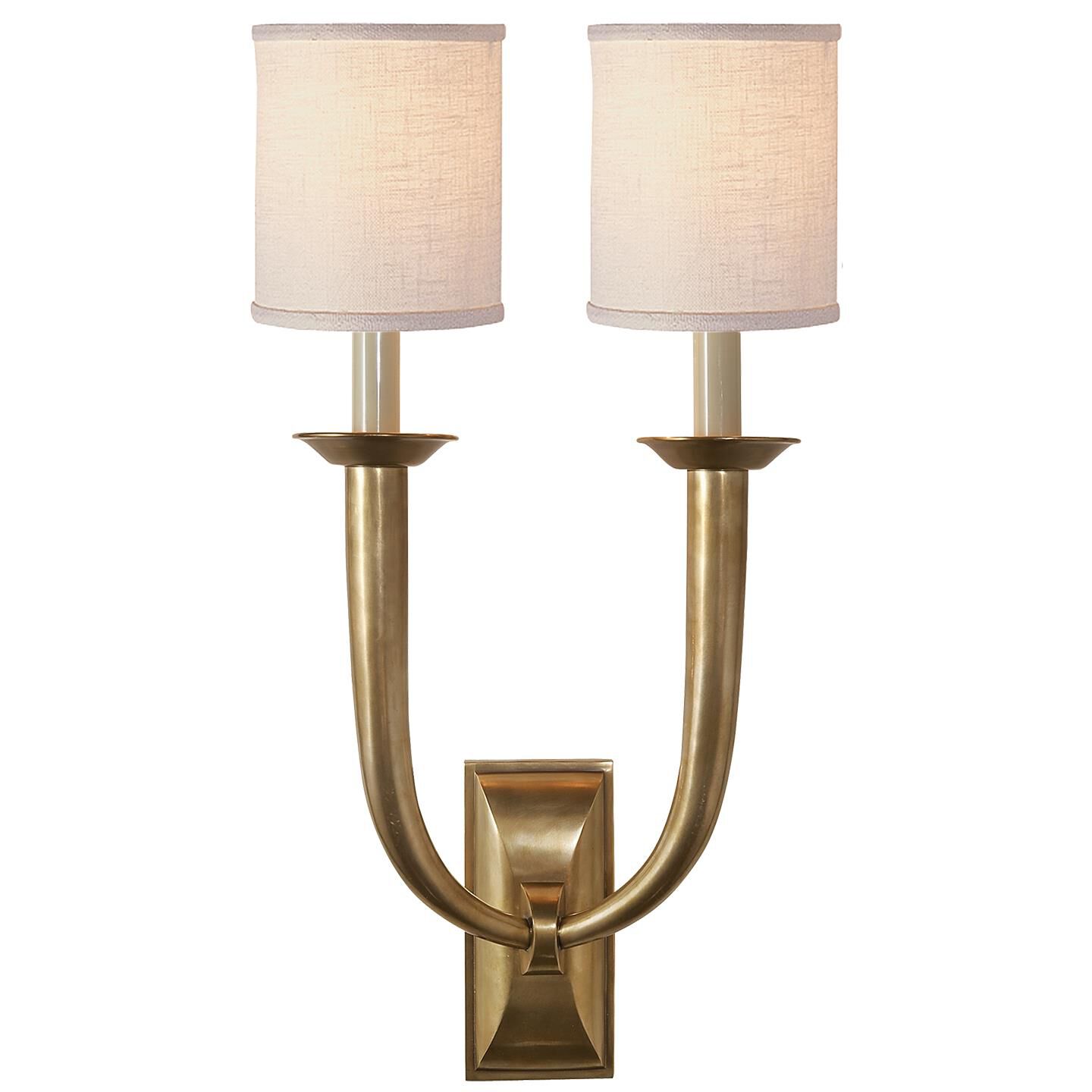 French Deco Horn 22 Inch Wall Sconce by Visual Comfort Signature Collection