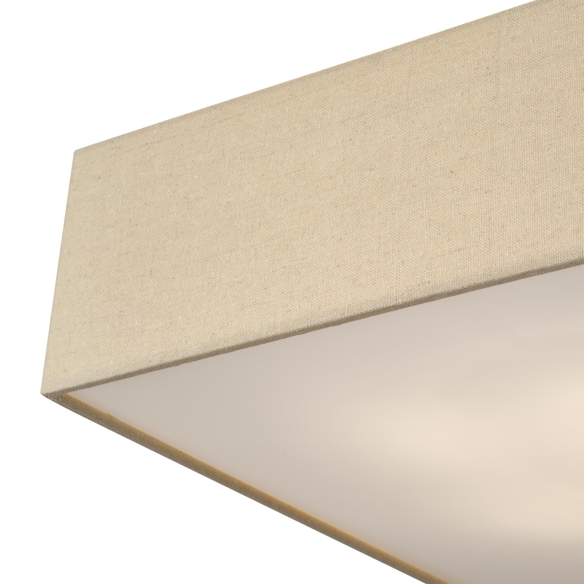 Shown in Antique Gold Leaf finish and Hand Crafted Parchment Color Hardback Fabric with White Color Inside shade