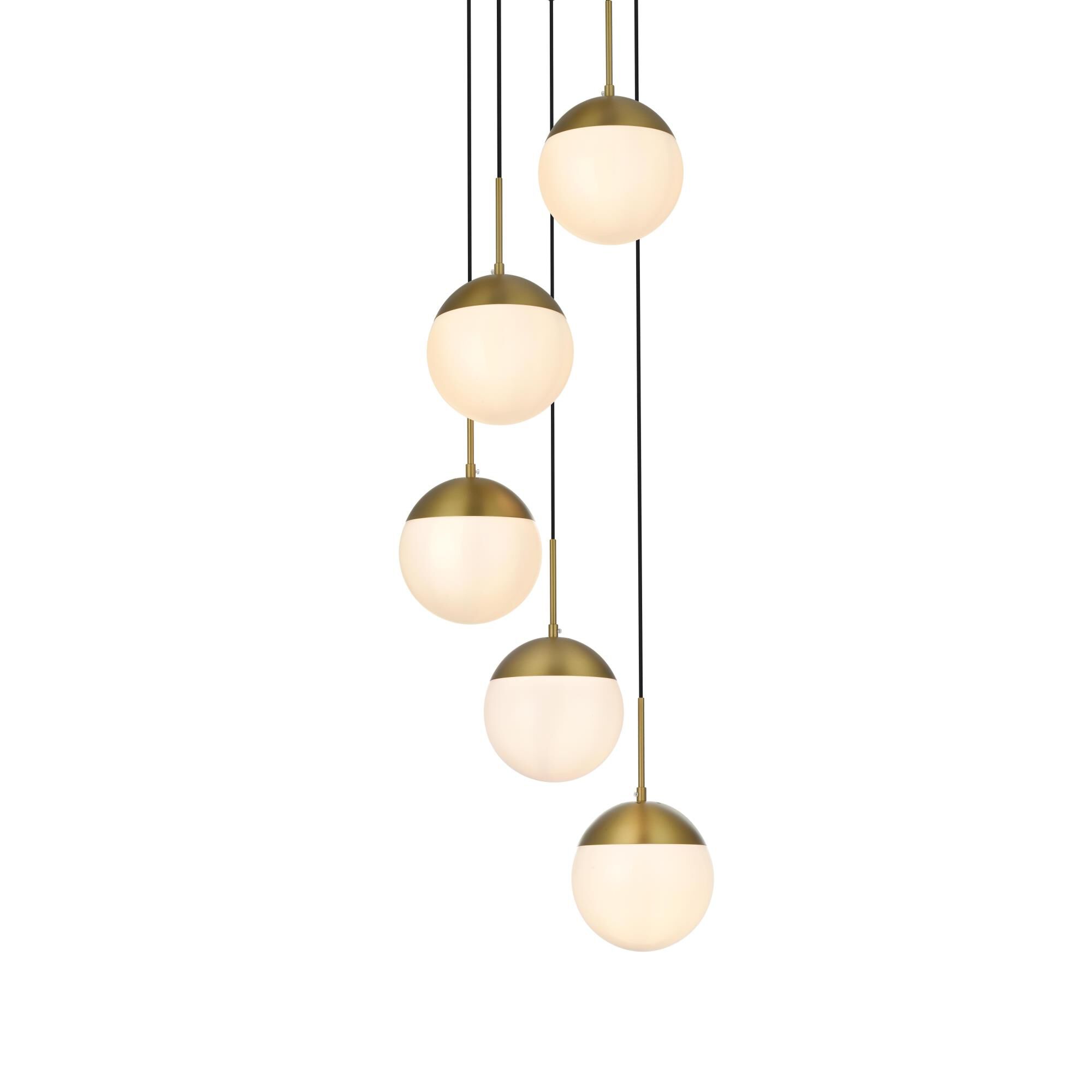 Eclipse 18 Inch Multi Light Pendant by Elegant Lighting
