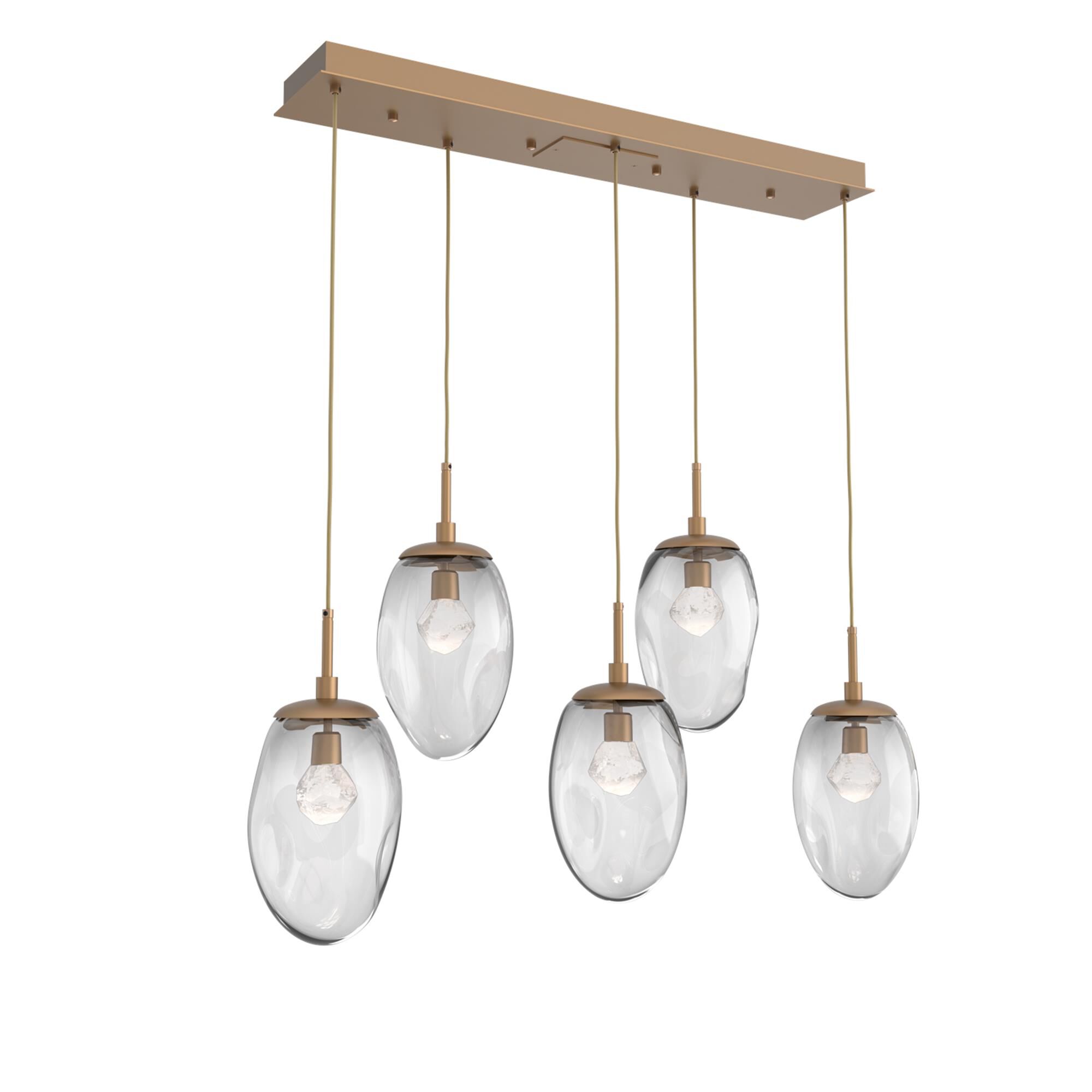 Shown in Novel Brass finish and Zircon Inner And Clear Outer glass