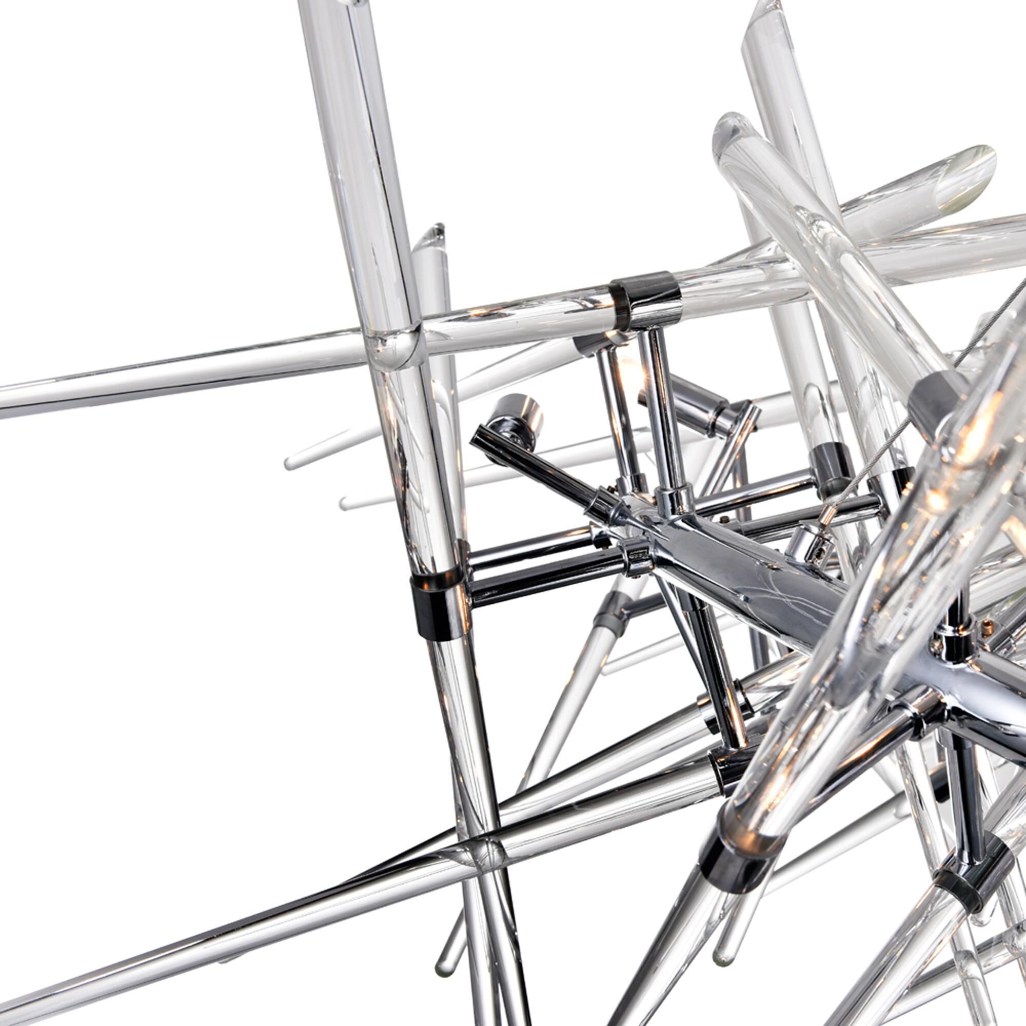 Icicle 42 Inch 12 Light Chandelier by CWI Lighting