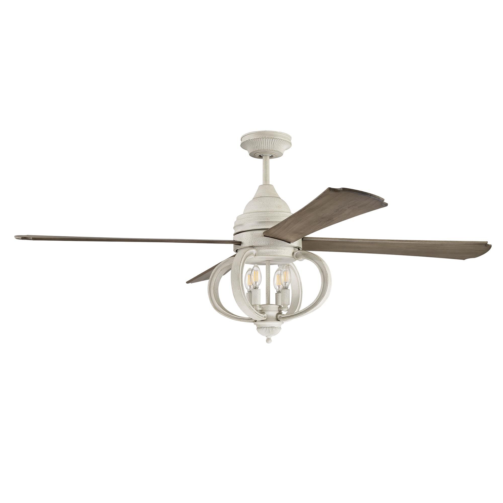 Shown in Cottage White finish and No shade