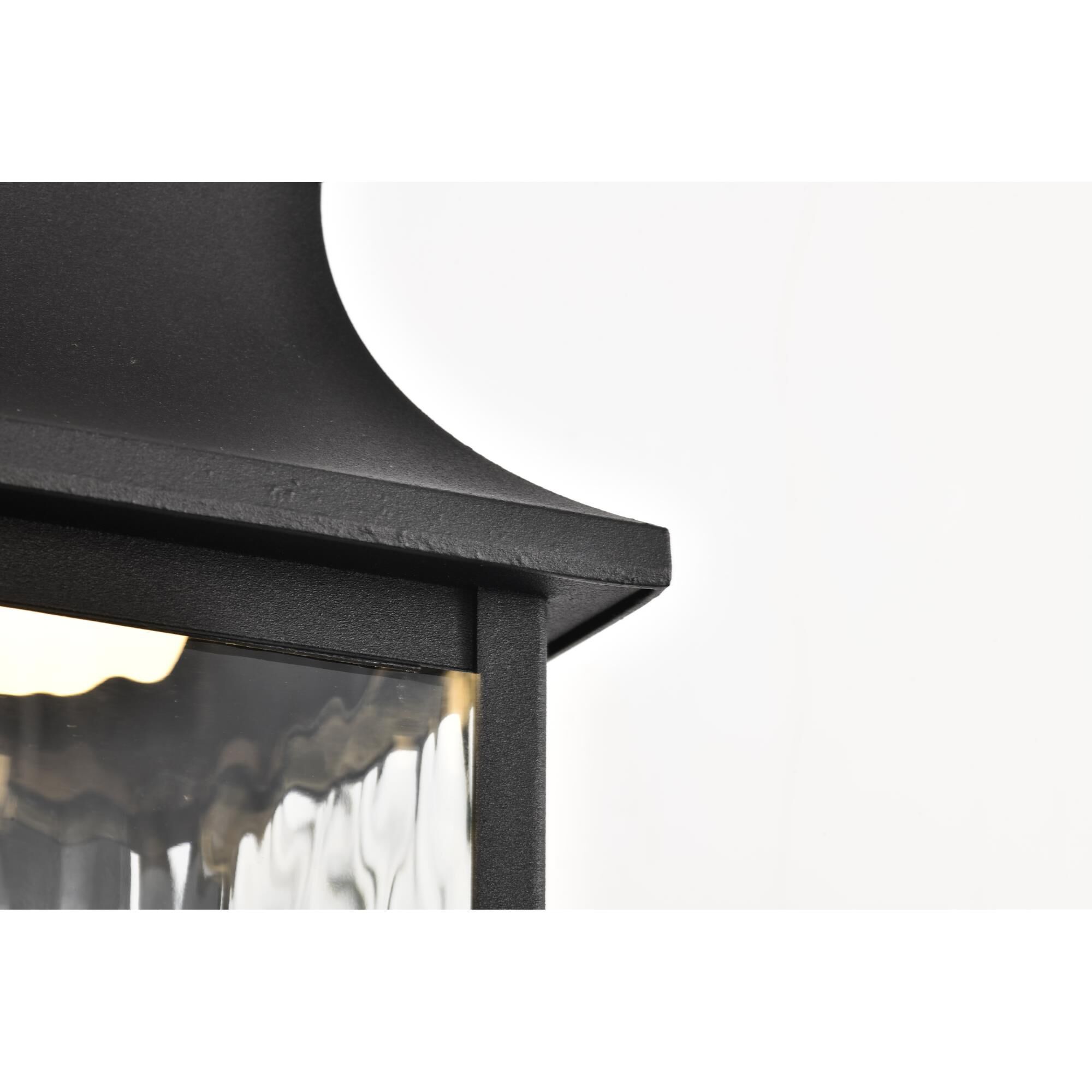 Shown in Matte Black finish and Clear Water glass