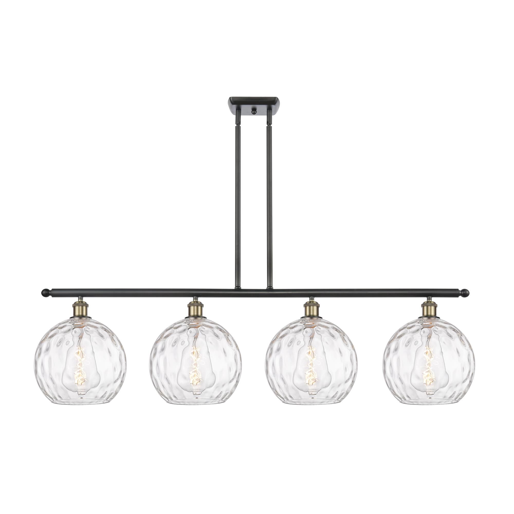 Bruno Marashlian Athens Water Glass 48 Inch 4 Light Linear Suspension Light by Innovations Lighting