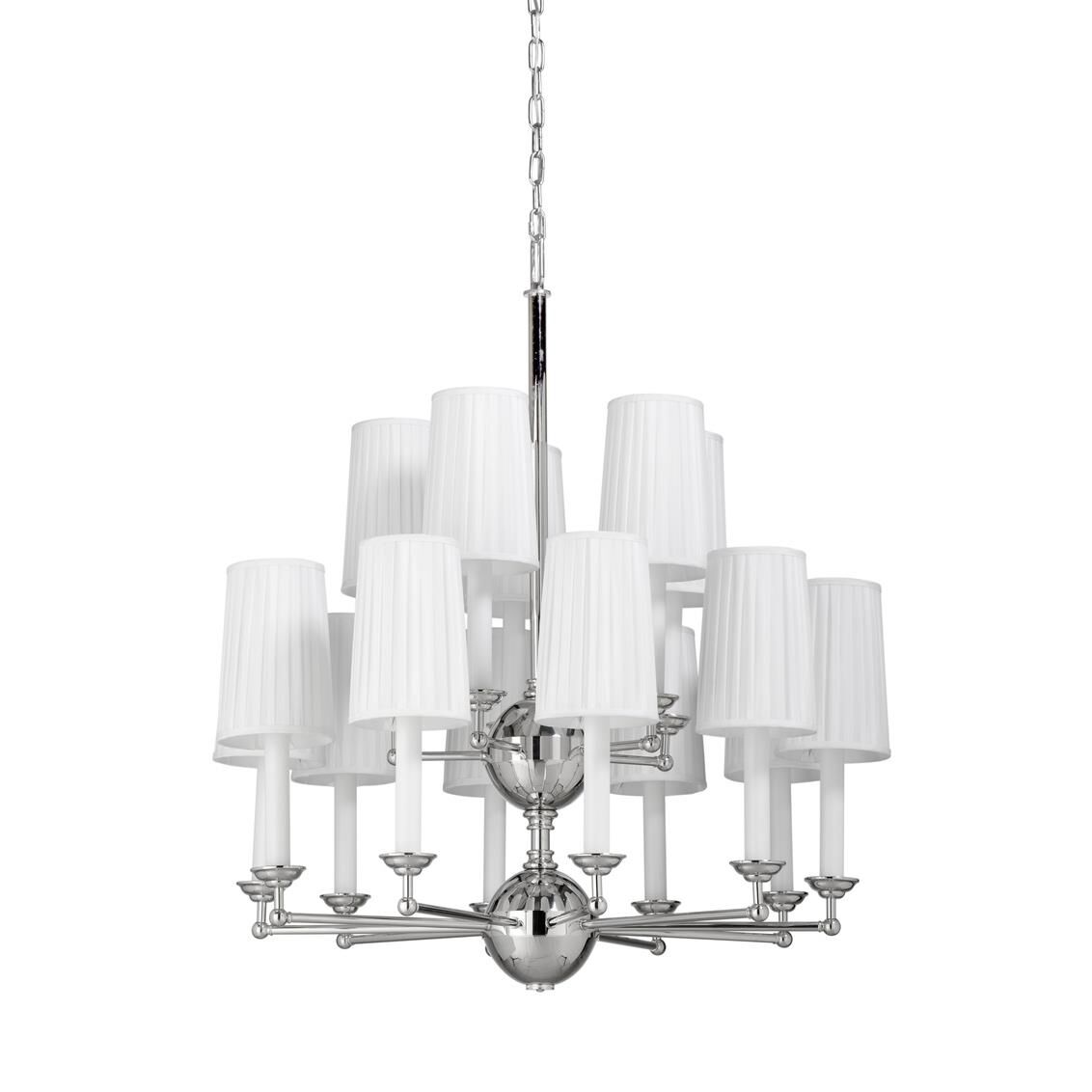 Shown in Polished Nickel - Off White Silkette finish and Off White Silkette shade